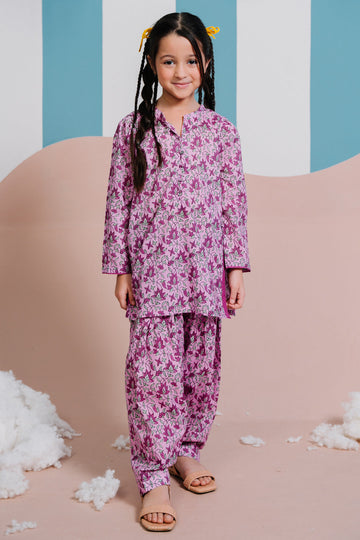 Zellbury Girls | 2 Piece Lawn | Kurta Trouser - 2414 - House Of Hania