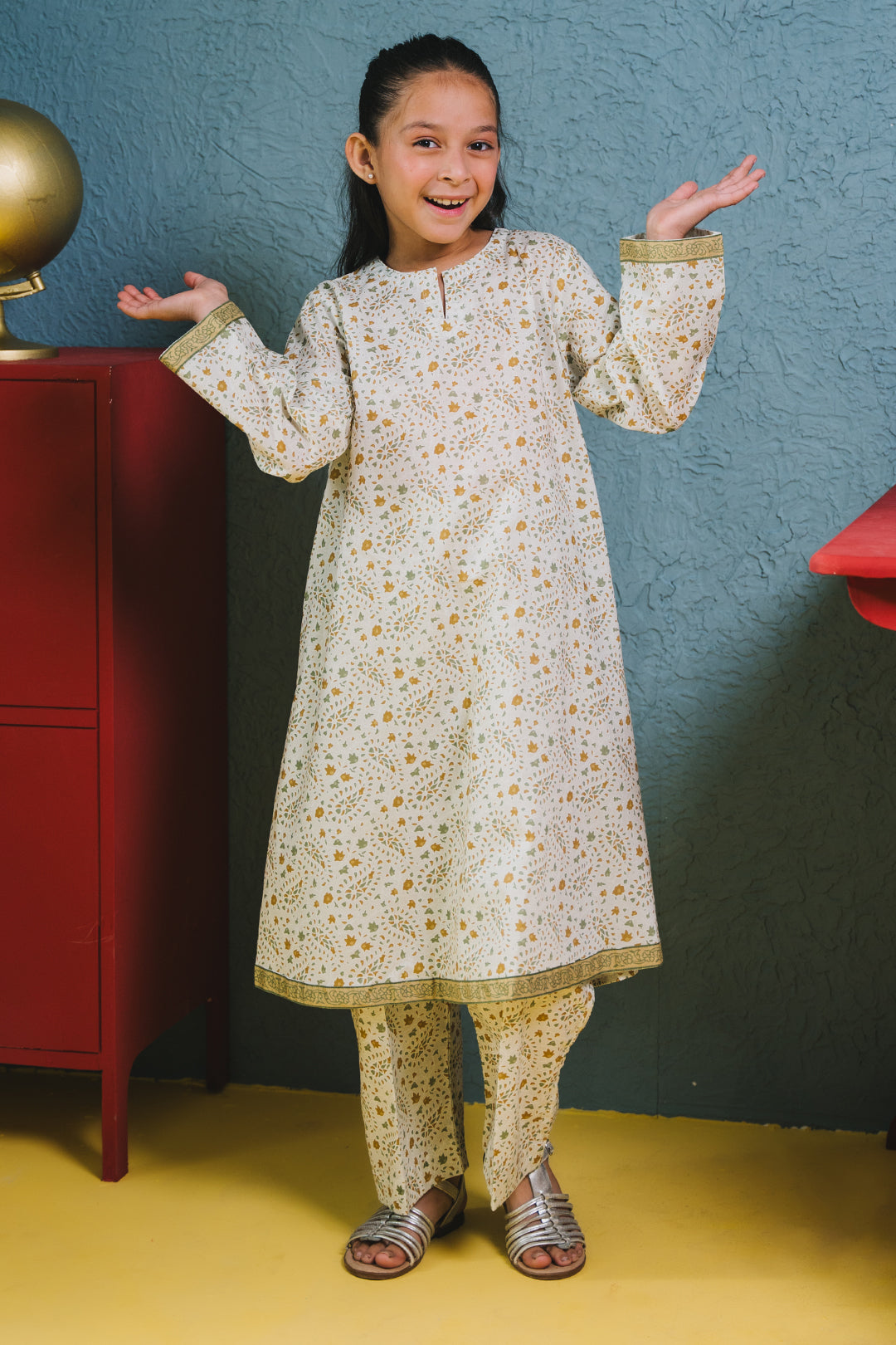 Zellbury Girls | 2 Piece Lawn | Kurta Trouser - 2415 - House Of Hania