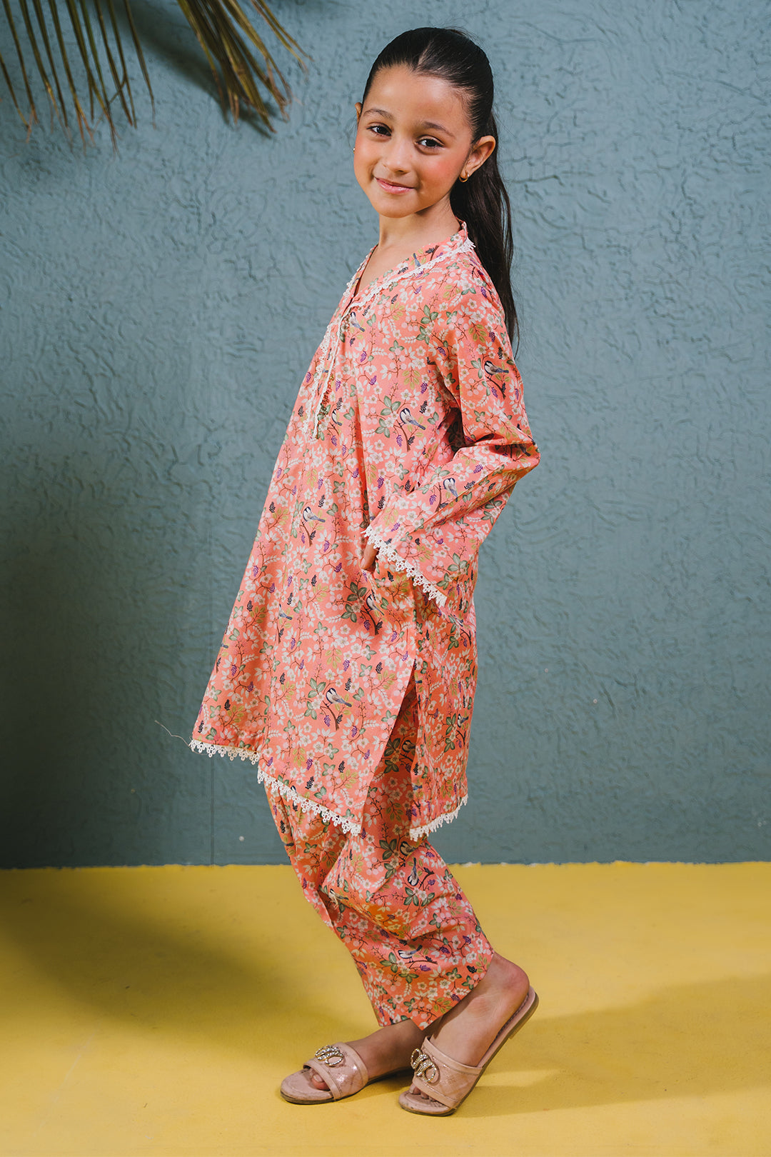 Zellbury Girls | 2 Piece Lawn | Kurta Trouser - 2424 - House Of Hania