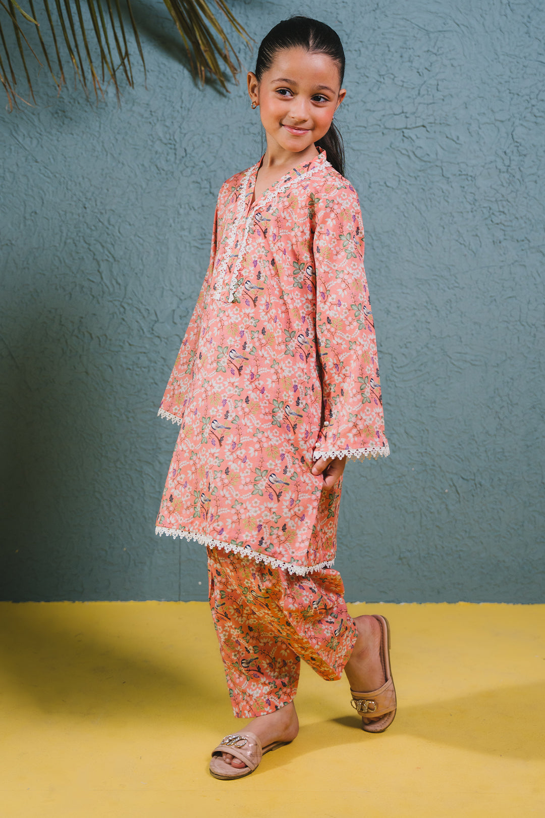 Zellbury Girls | 2 Piece Lawn | Kurta Trouser - 2424 - House Of Hania