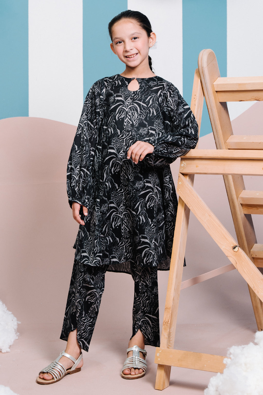 Zellbury Girls | 2 Piece Lawn | Kurta Trouser - 2456 - House Of Hania