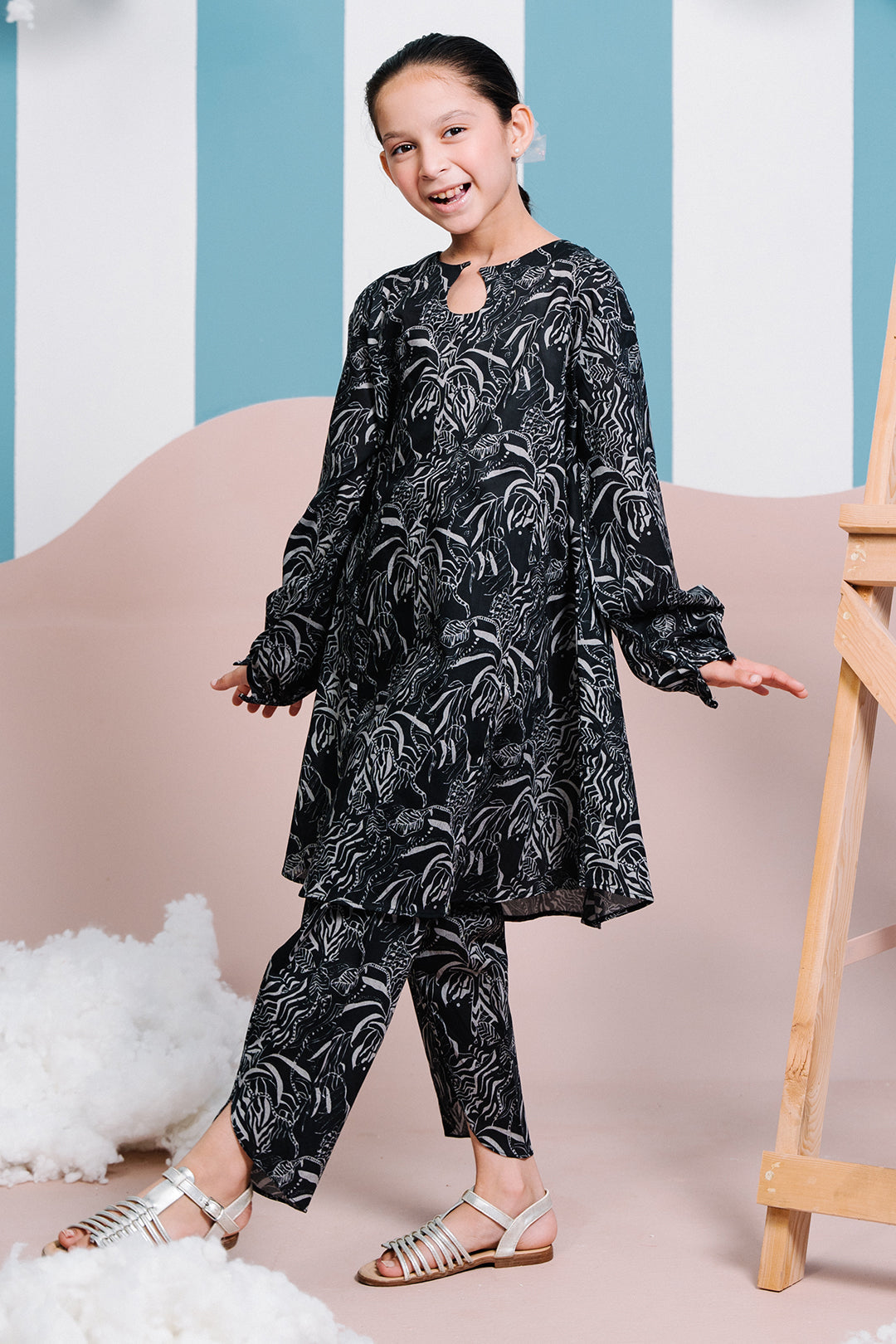 Zellbury Girls | 2 Piece Lawn | Kurta Trouser - 2456 - House Of Hania