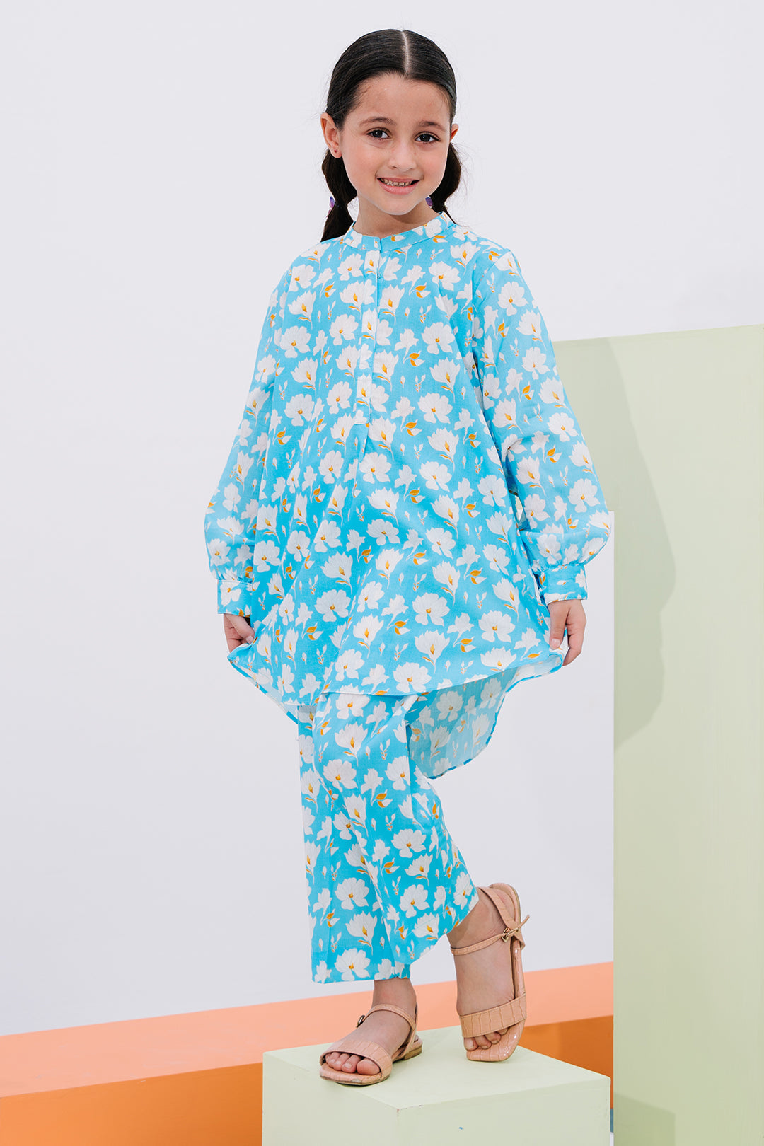 Zellbury Girls | 2 Piece Lawn | Kurta Trouser - 2462 - House Of Hania