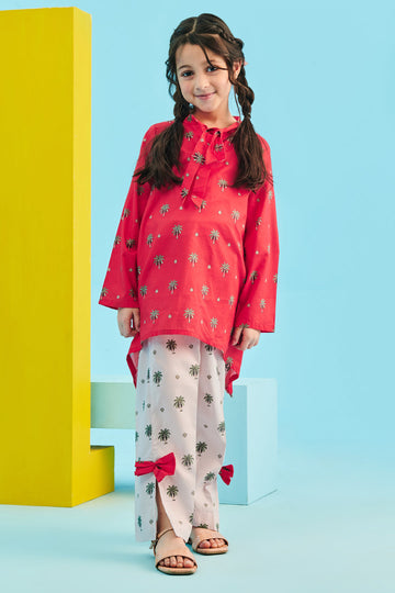 Zellbury Girls | 2 Piece Lawn | Kurta Trouser - 2628 - House Of Hania