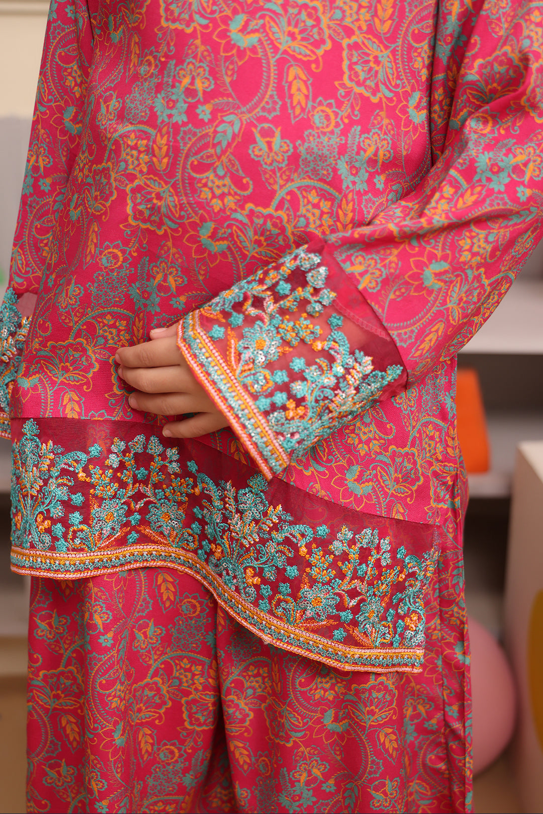 Zellbury Girls | 2 Piece Viscose | Embroidered Kurta Trouser - 2730 - House Of Hania