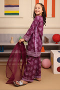 Zellbury Girls | 3 Piece Cambric | Embroidered Kurta Dupatta Trouser - 3664 - House Of Hania