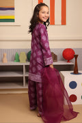 Zellbury Girls | 3 Piece Cambric | Embroidered Kurta Dupatta Trouser - 3664 - House Of Hania