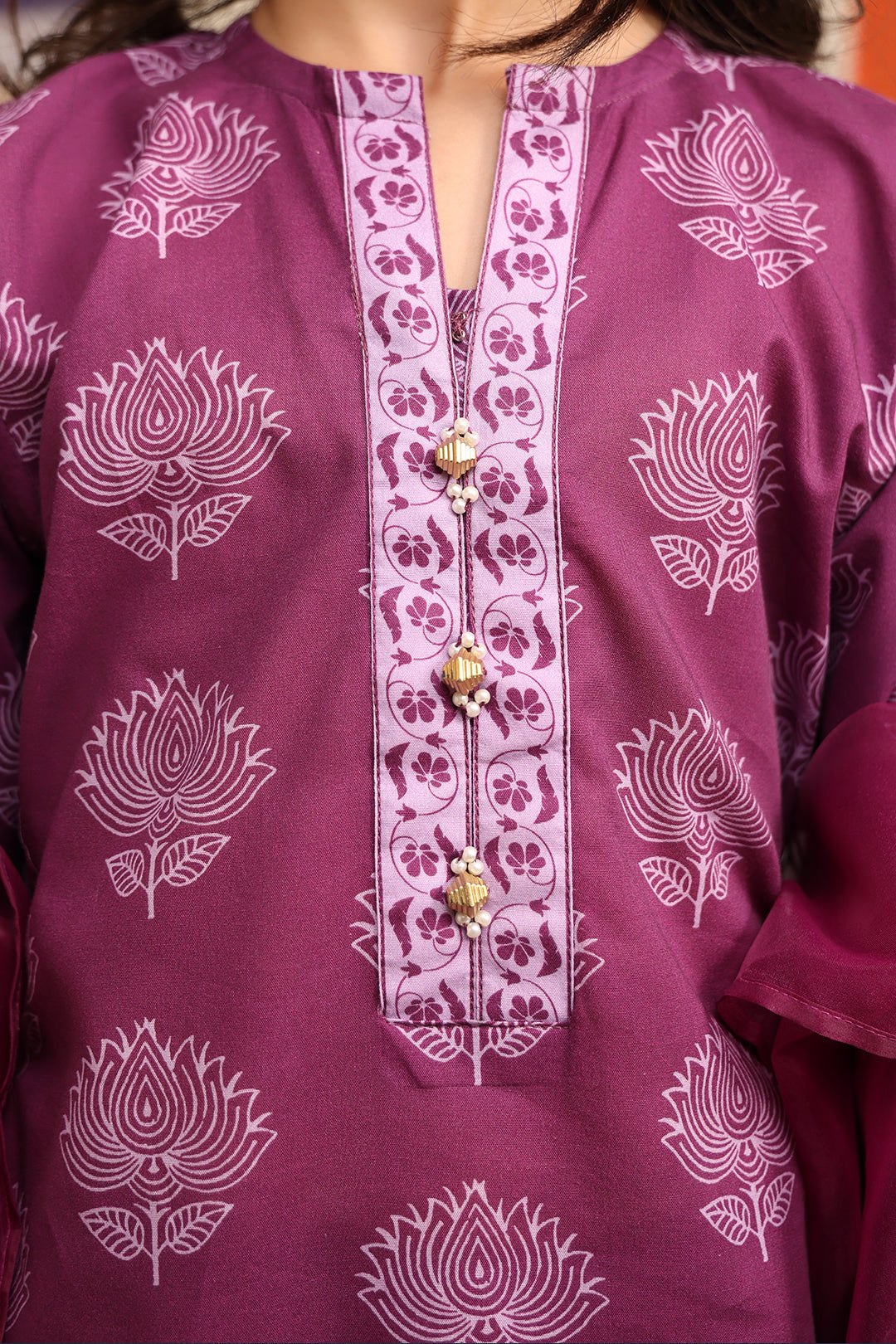 Zellbury Girls | 3 Piece Cambric | Embroidered Kurta Dupatta Trouser - 3664 - House Of Hania
