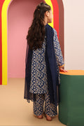 Zellbury Girls | 3 Piece Cambric | Embroidered Kurta Dupatta Trouser - 3821 - House Of Hania