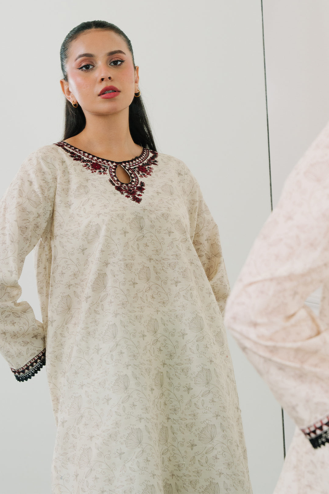 Zellbury | Summer Pret | Embroidered  Kurta - 1848 - House Of Hania