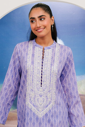 Zellbury | Summer Pret | Embroidered Kurta - 1849 - House Of Hania