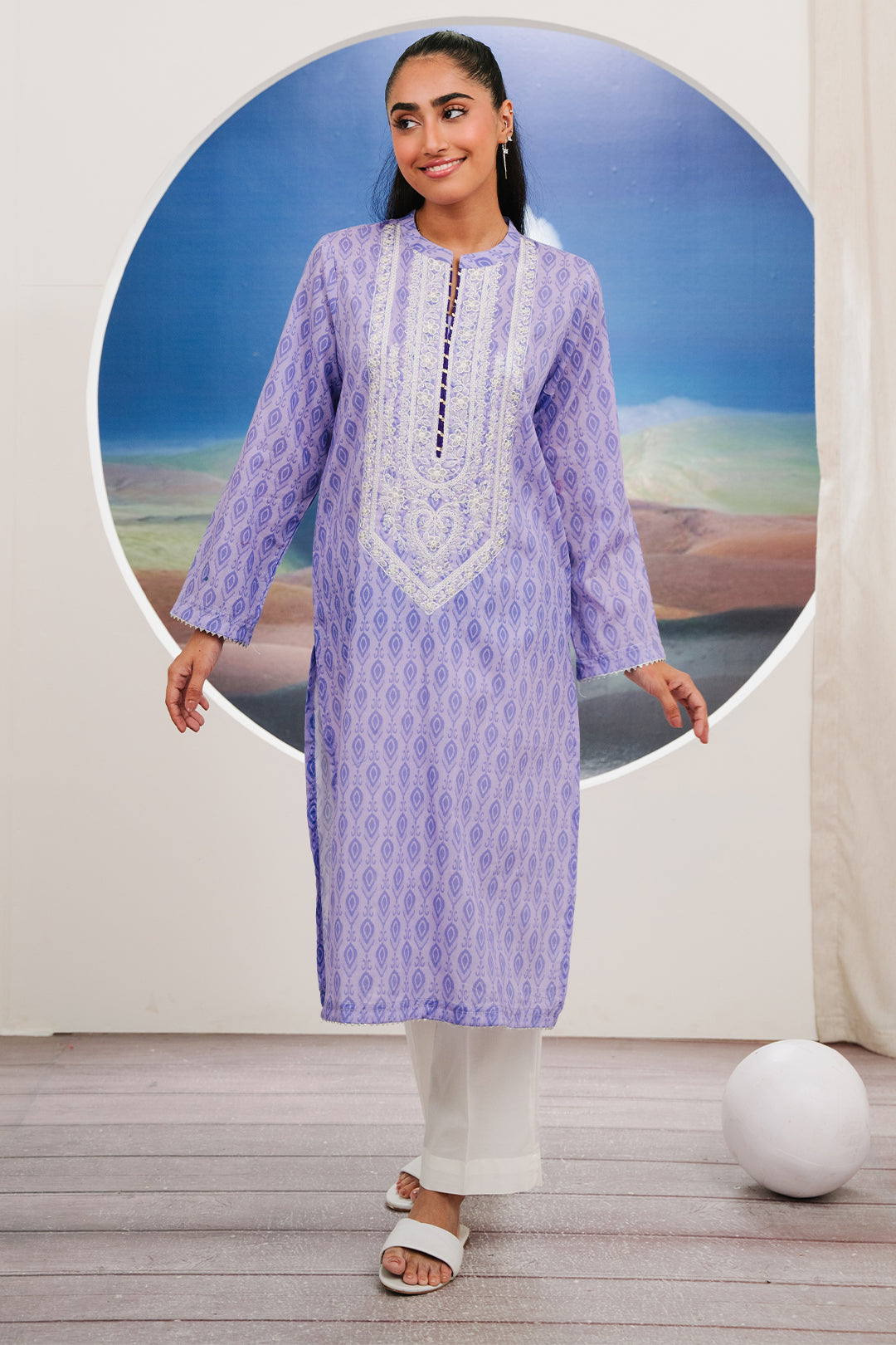 Zellbury | Summer Pret | Embroidered Kurta - 1849 - House Of Hania