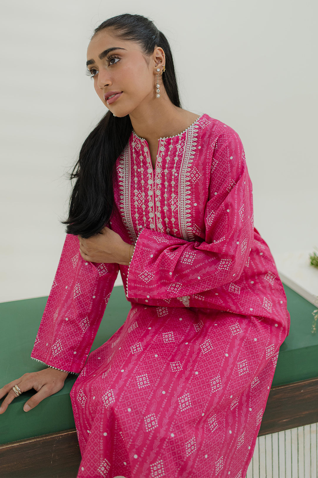Zellbury | Summer Pret | Embroidered Kurta - 1853 - House Of Hania
