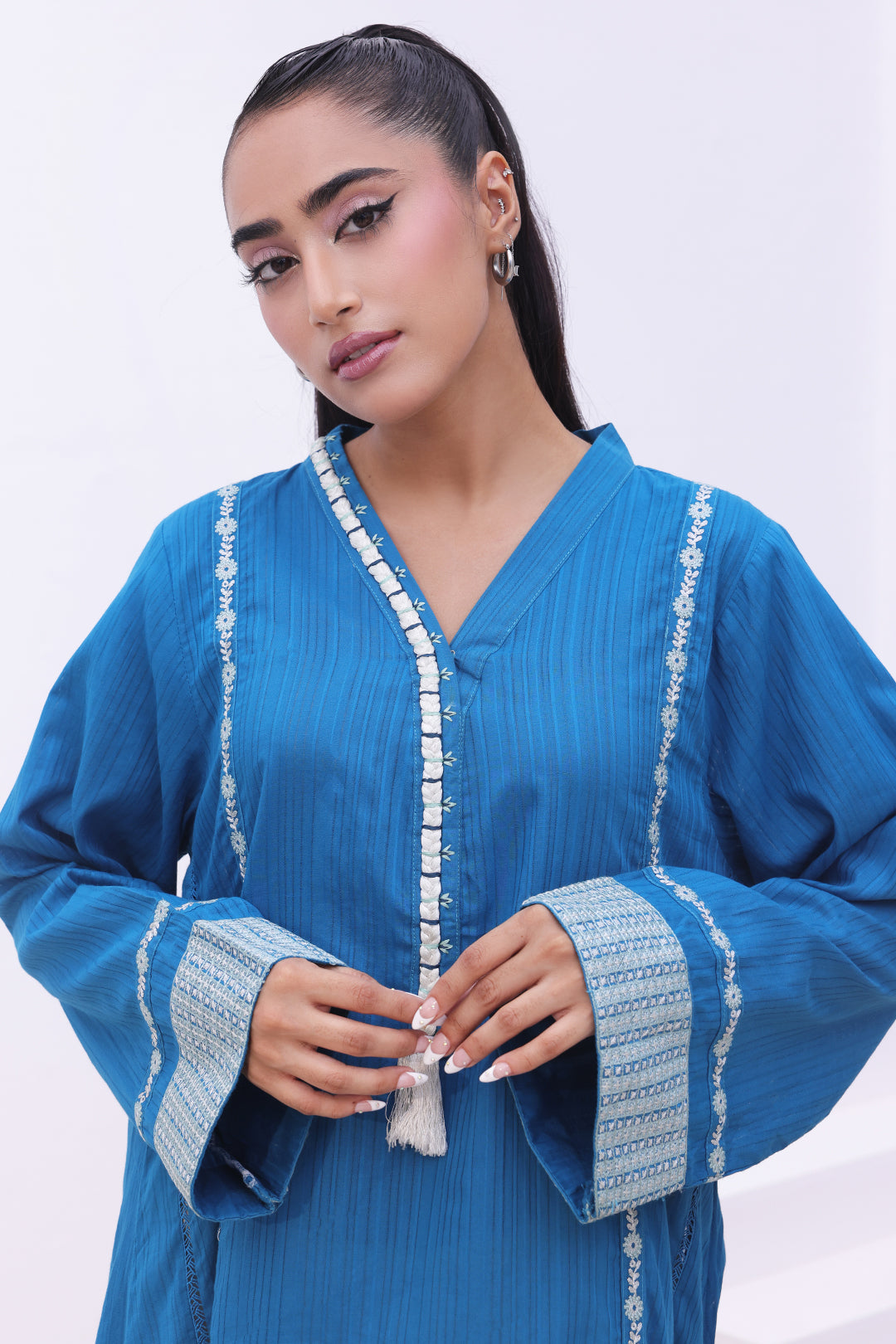 Zellbury | Summer Pret | Embroidered Kurta - 1864 - House Of Hania