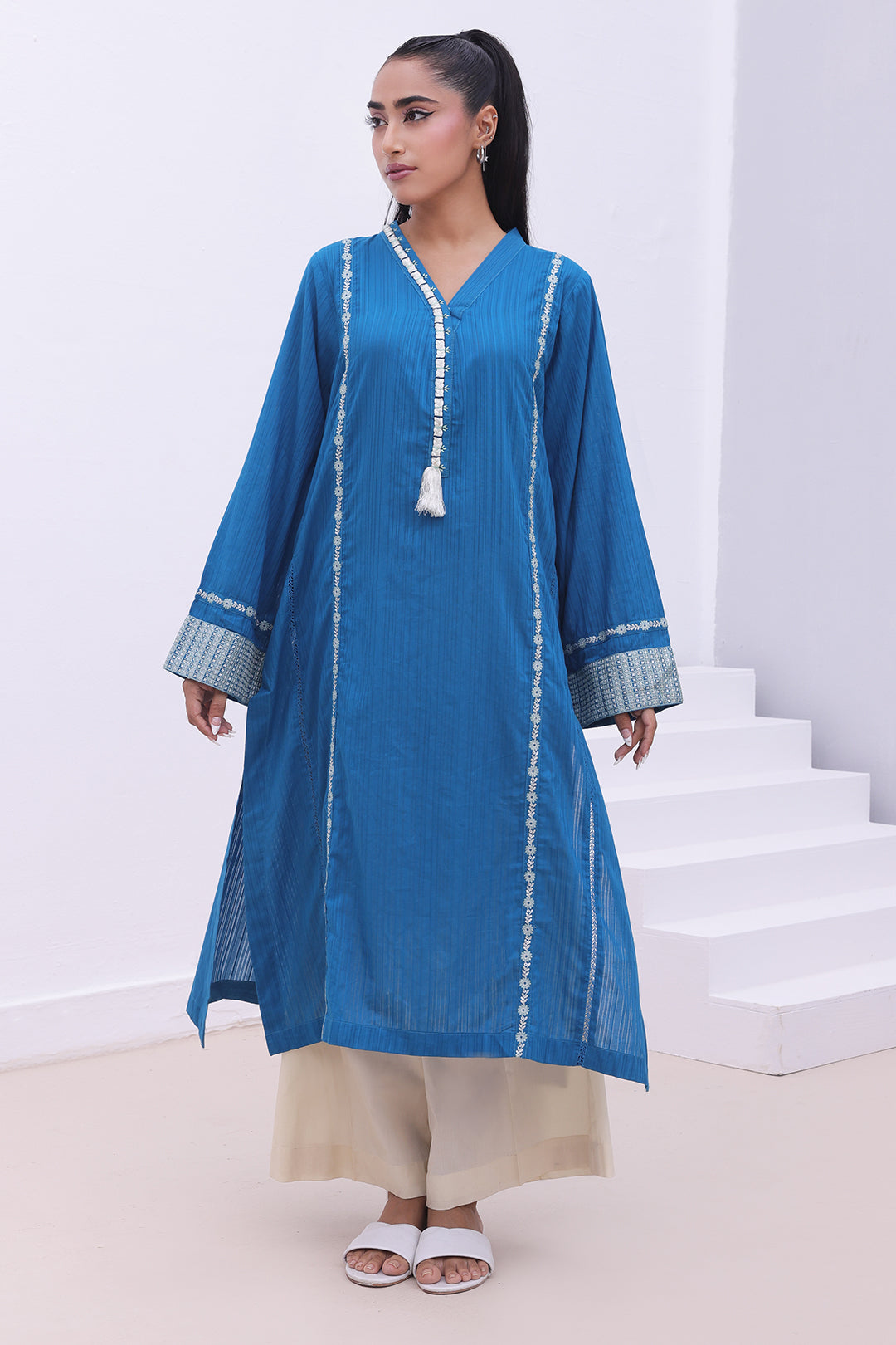 Zellbury | Summer Pret | Embroidered Kurta - 1864 - House Of Hania