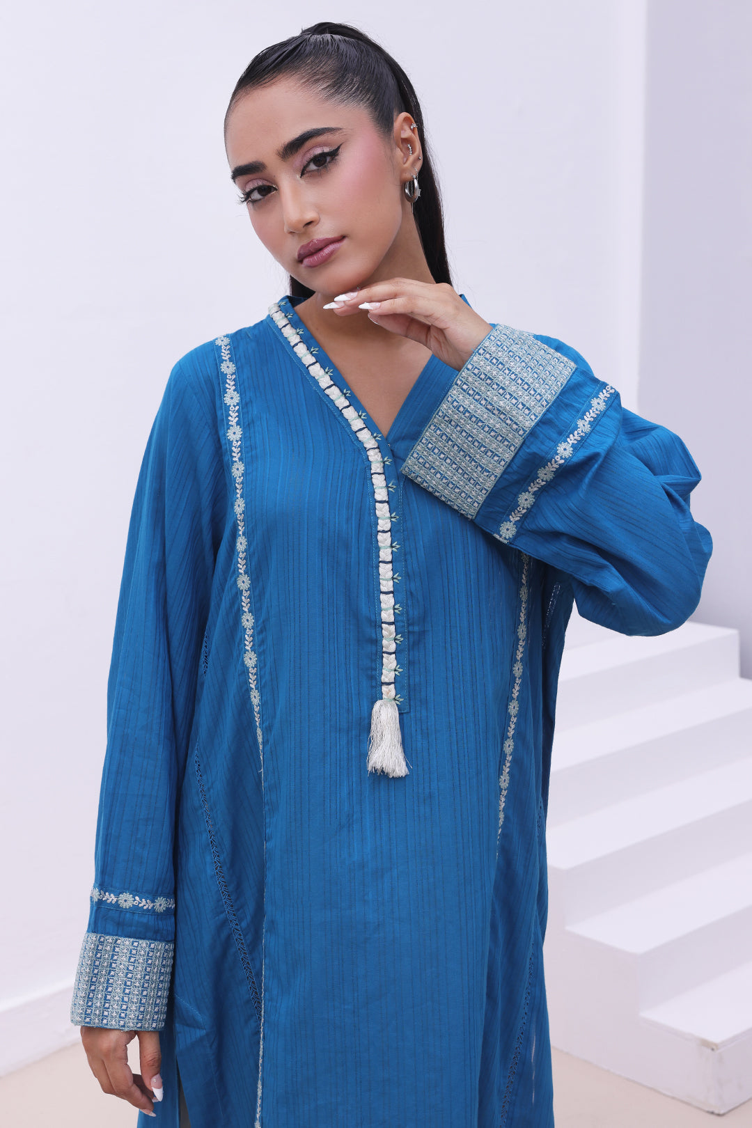 Zellbury | Summer Pret | Embroidered Kurta - 1864 - House Of Hania