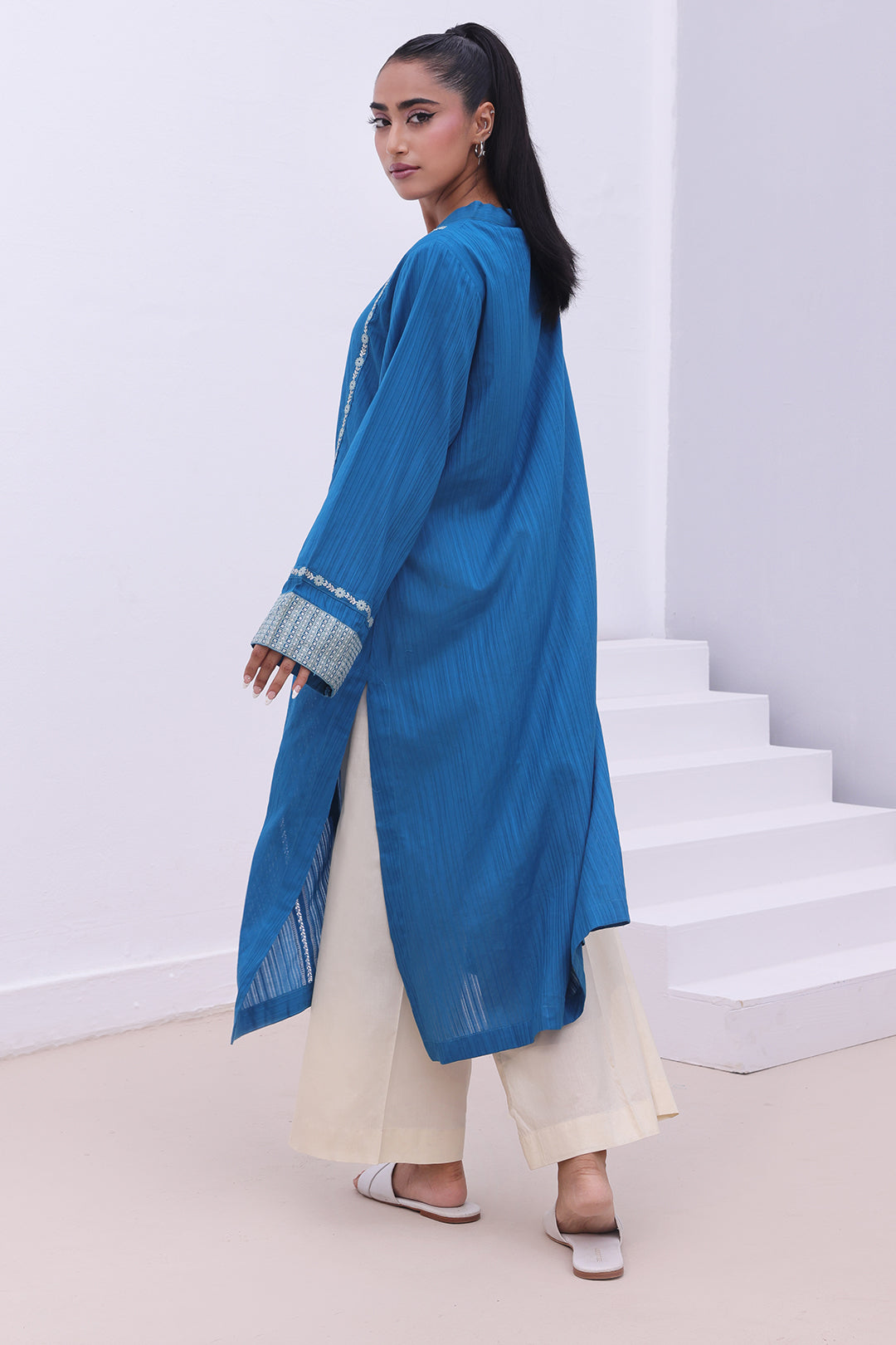 Zellbury | Summer Pret | Embroidered Kurta - 1864 - House Of Hania