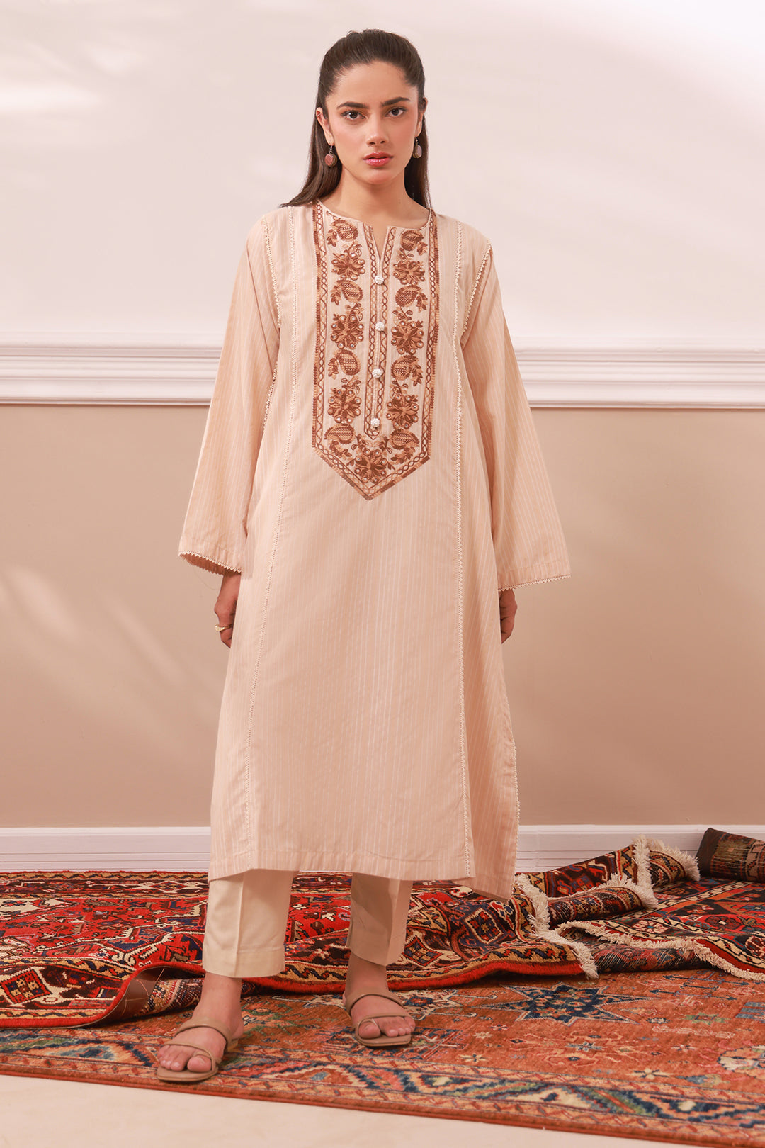 Zellbury | Summer Pret | Embroidered Kurta - 1866 - House Of Hania
