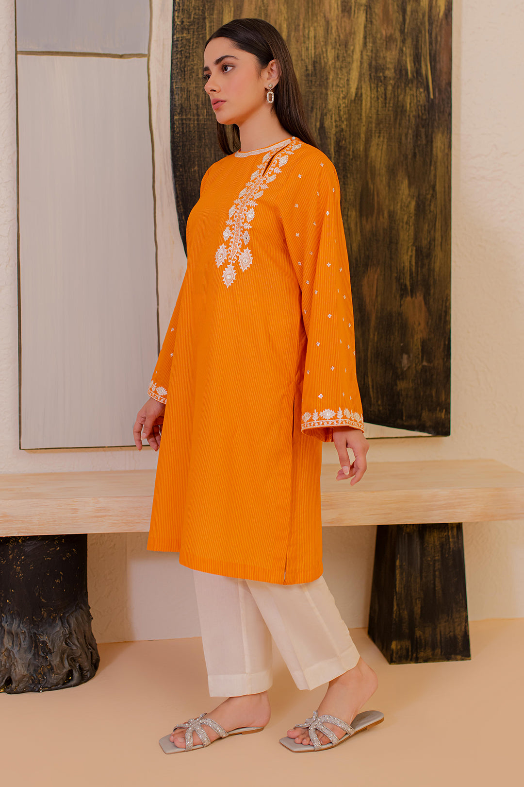 Zellbury | Summer Pret | Embroidered Kurta - 1872 - House Of Hania
