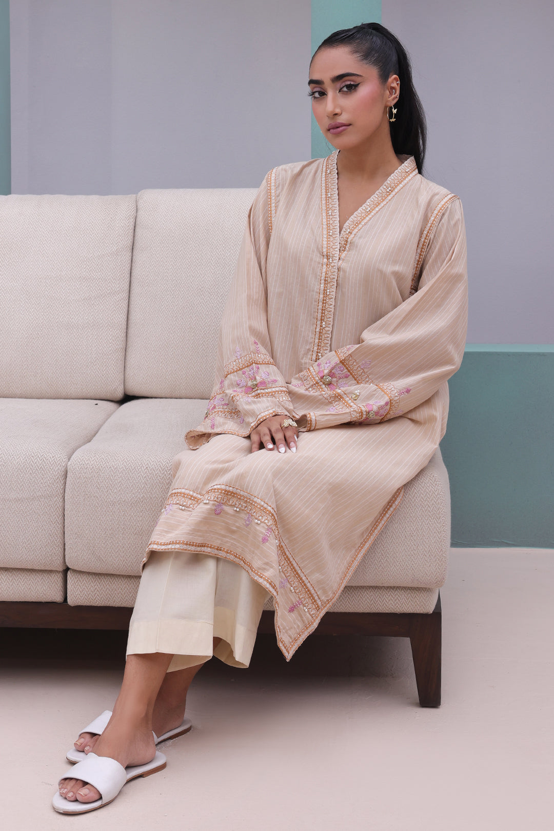 Zellbury | Summer Pret | Embroidered Kurta - 2012 - House Of Hania