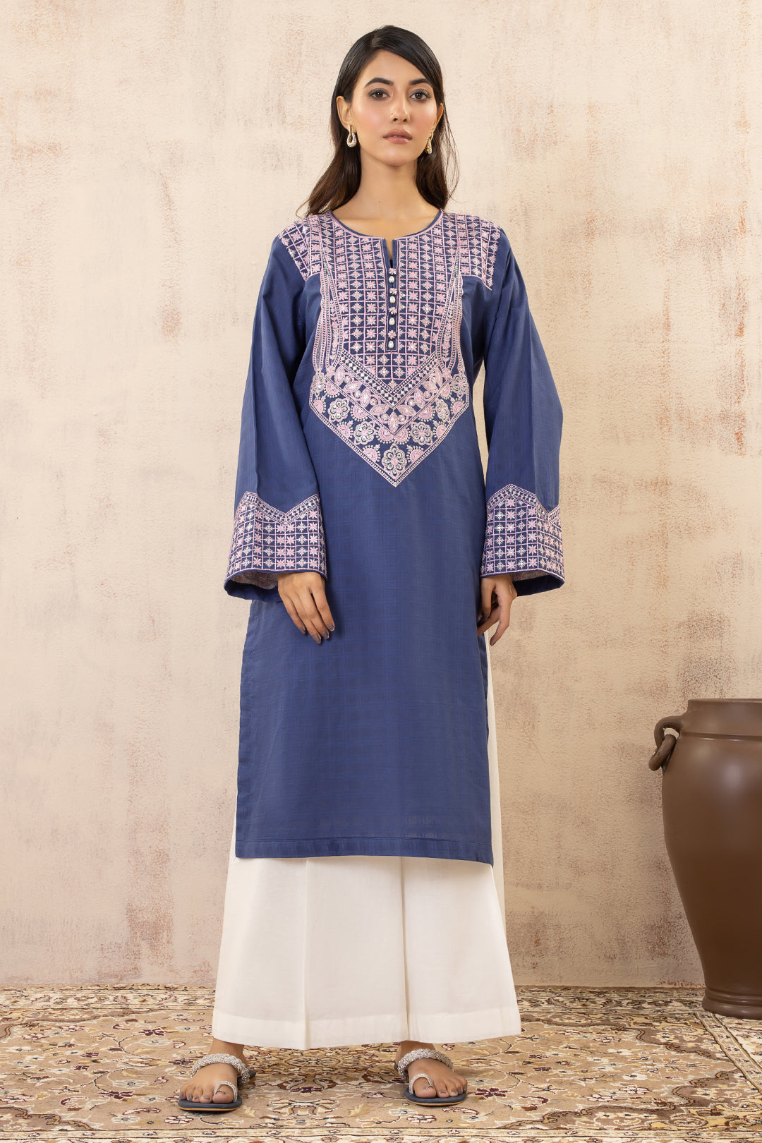 Zellbury | Summer Pret | Embroidered Kurta - 2014 - House Of Hania