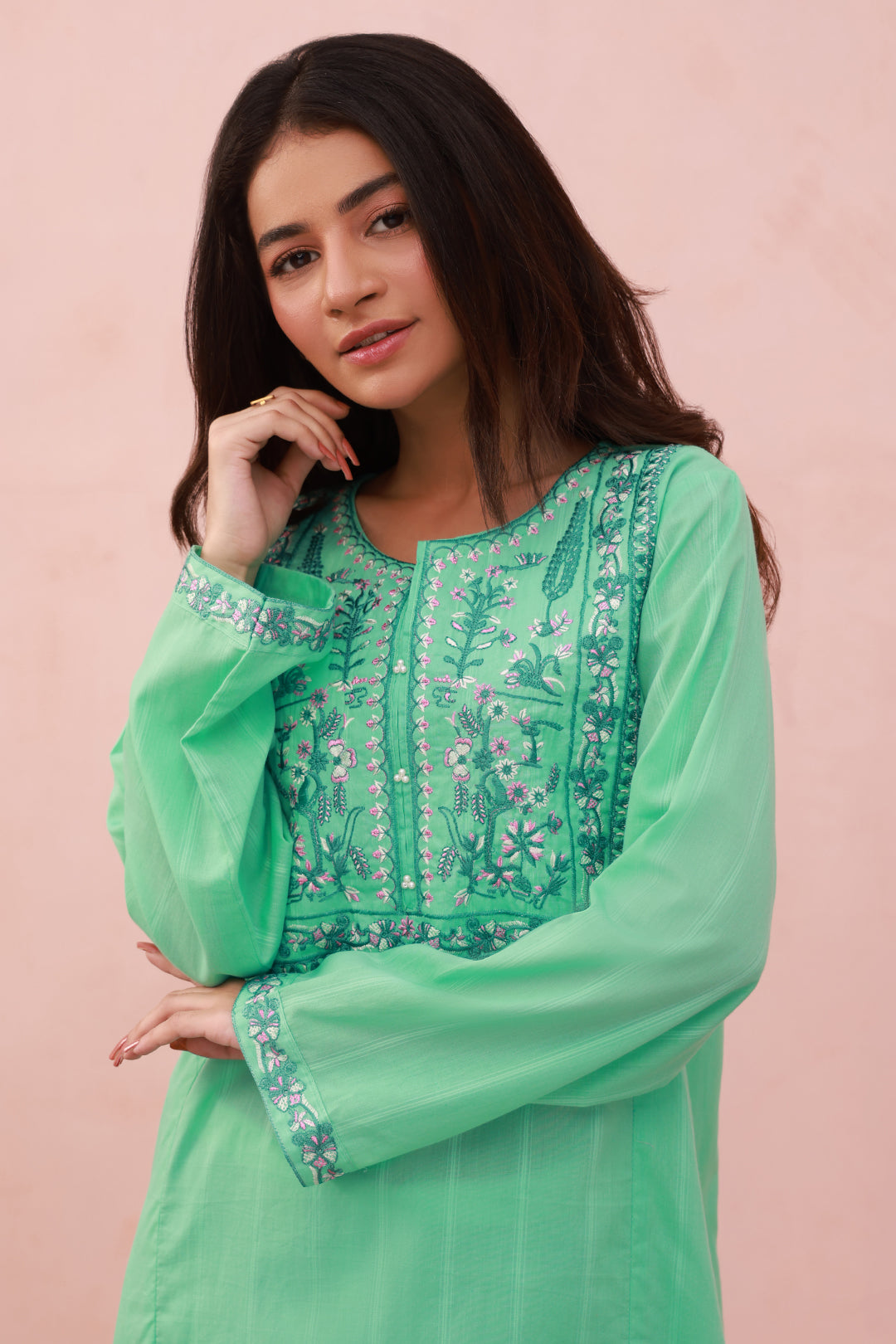 Zellbury | Summer Pret | Embroidered Kurta - 2039 - House Of Hania