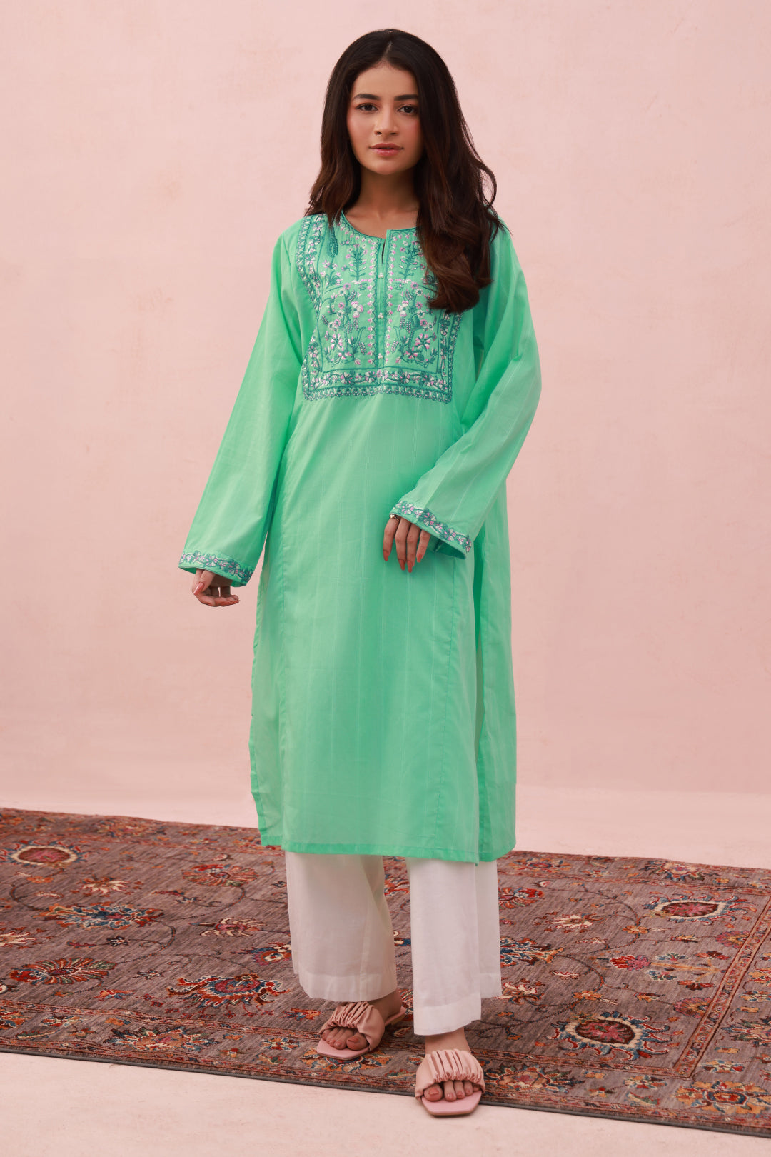 Zellbury | Summer Pret | Embroidered Kurta - 2039 - House Of Hania