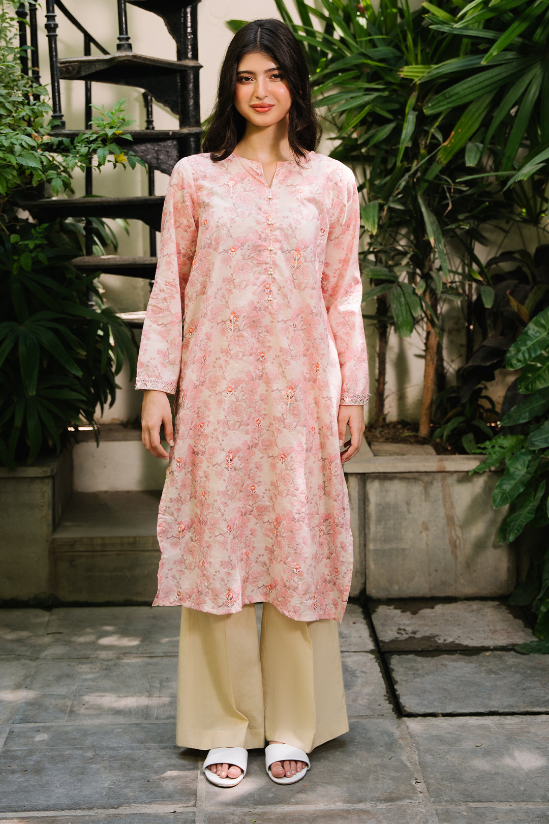 Zellbury | Summer Pret | Embroidered Kurta - 2045 - House Of Hania