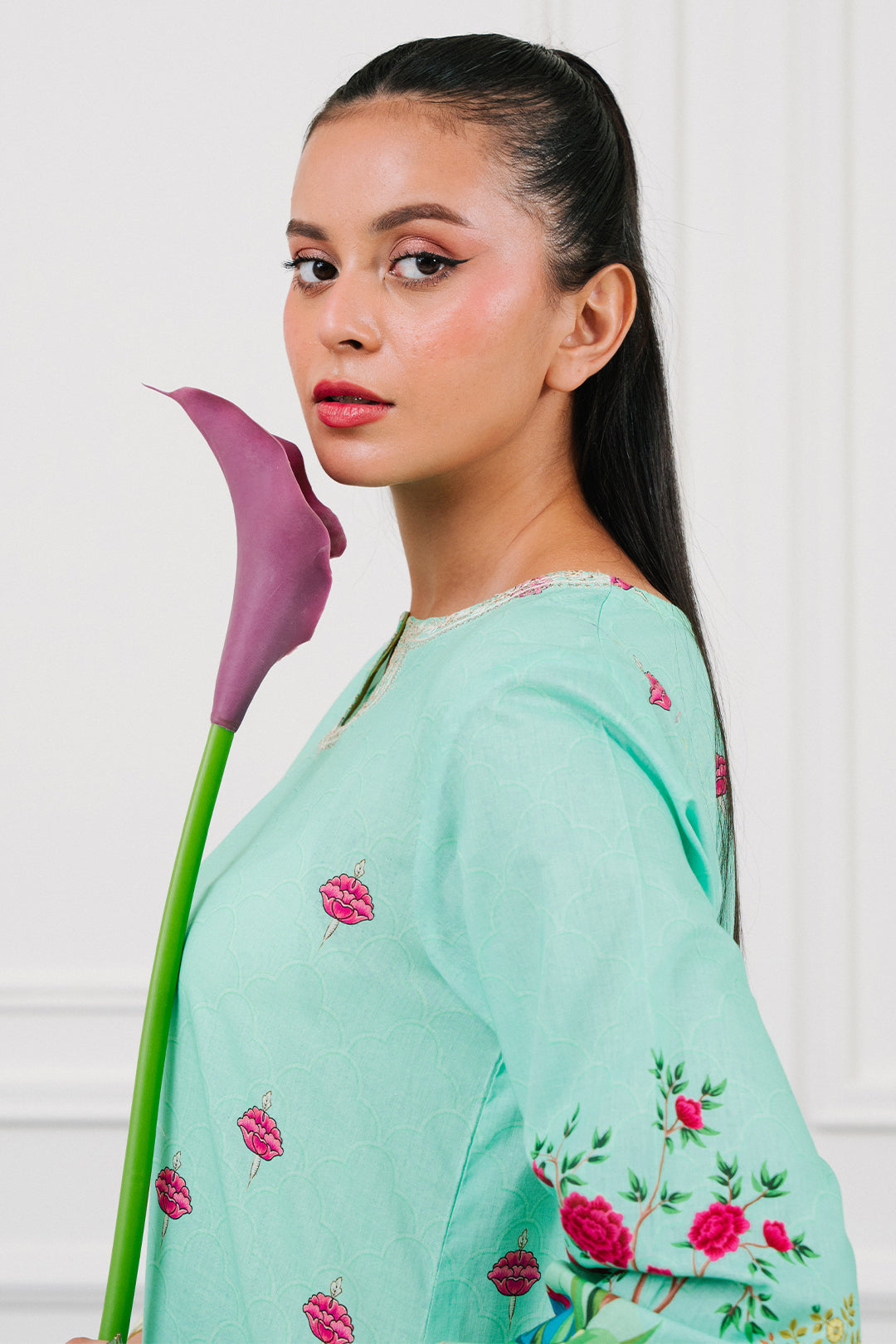 Zellbury | Summer Pret | Embroidered  Kurta - 2046 - House Of Hania