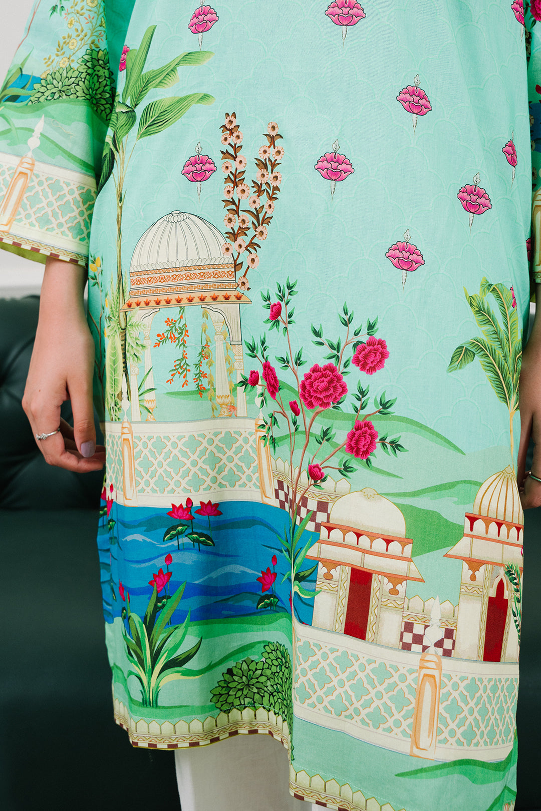 Zellbury | Summer Pret | Embroidered  Kurta - 2046 - House Of Hania
