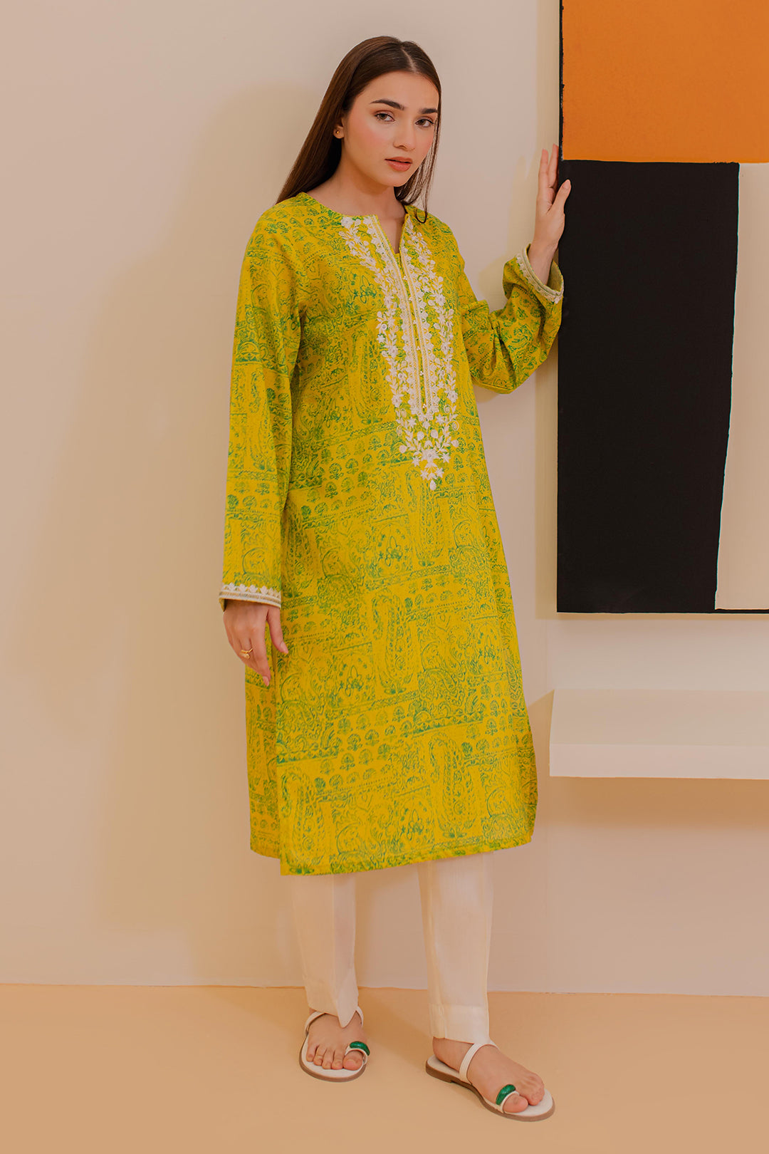 Zellbury | Summer Pret | Embroidered Kurta - 2845 - House Of Hania