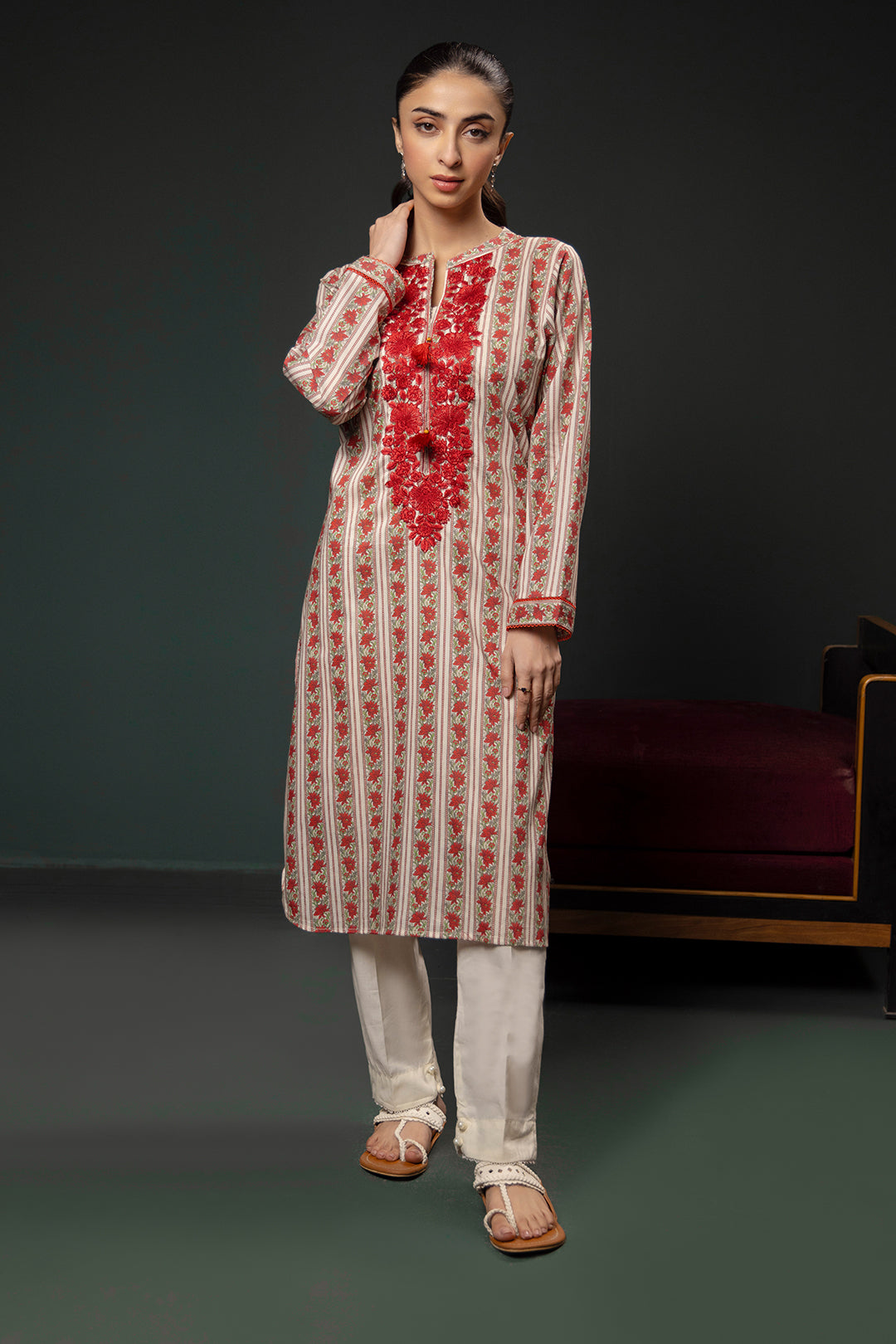 Zellbury | Summer Pret | Embroidered Kurta - 2864 - House Of Hania