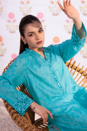 Zellbury | Summer Pret | Embroidered Kurta - 2875 - House Of Hania