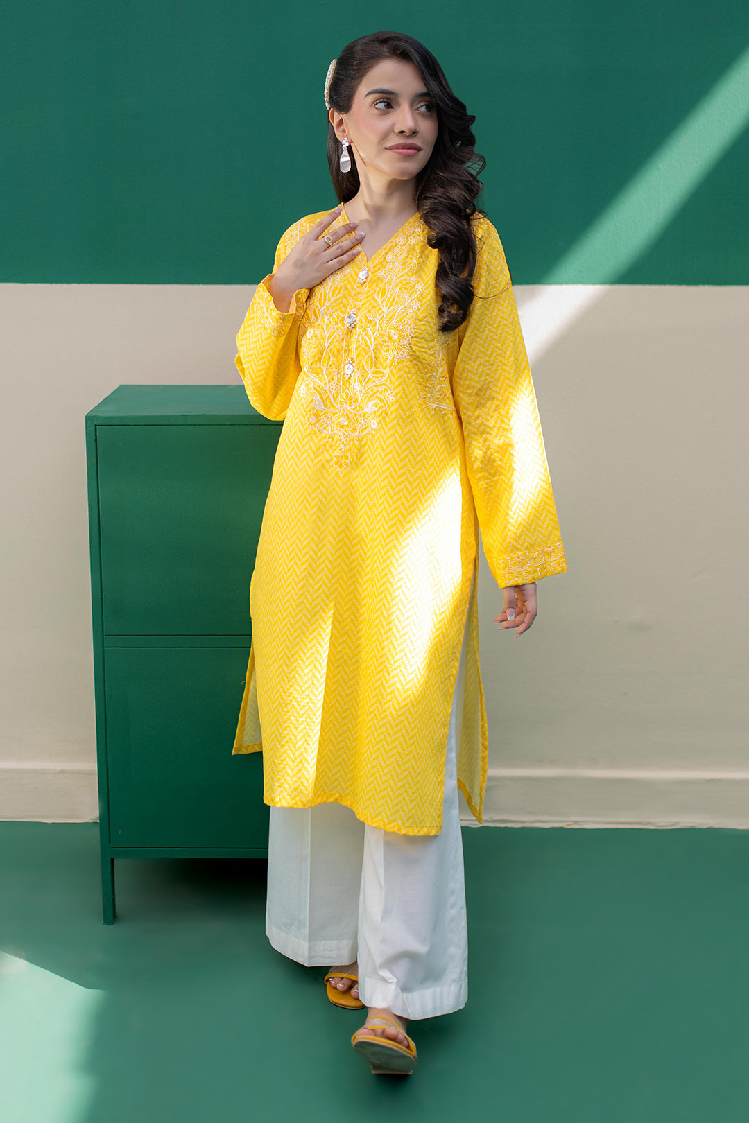 Zellbury | Summer Pret | Embroidered Kurta - 2895 - House Of Hania
