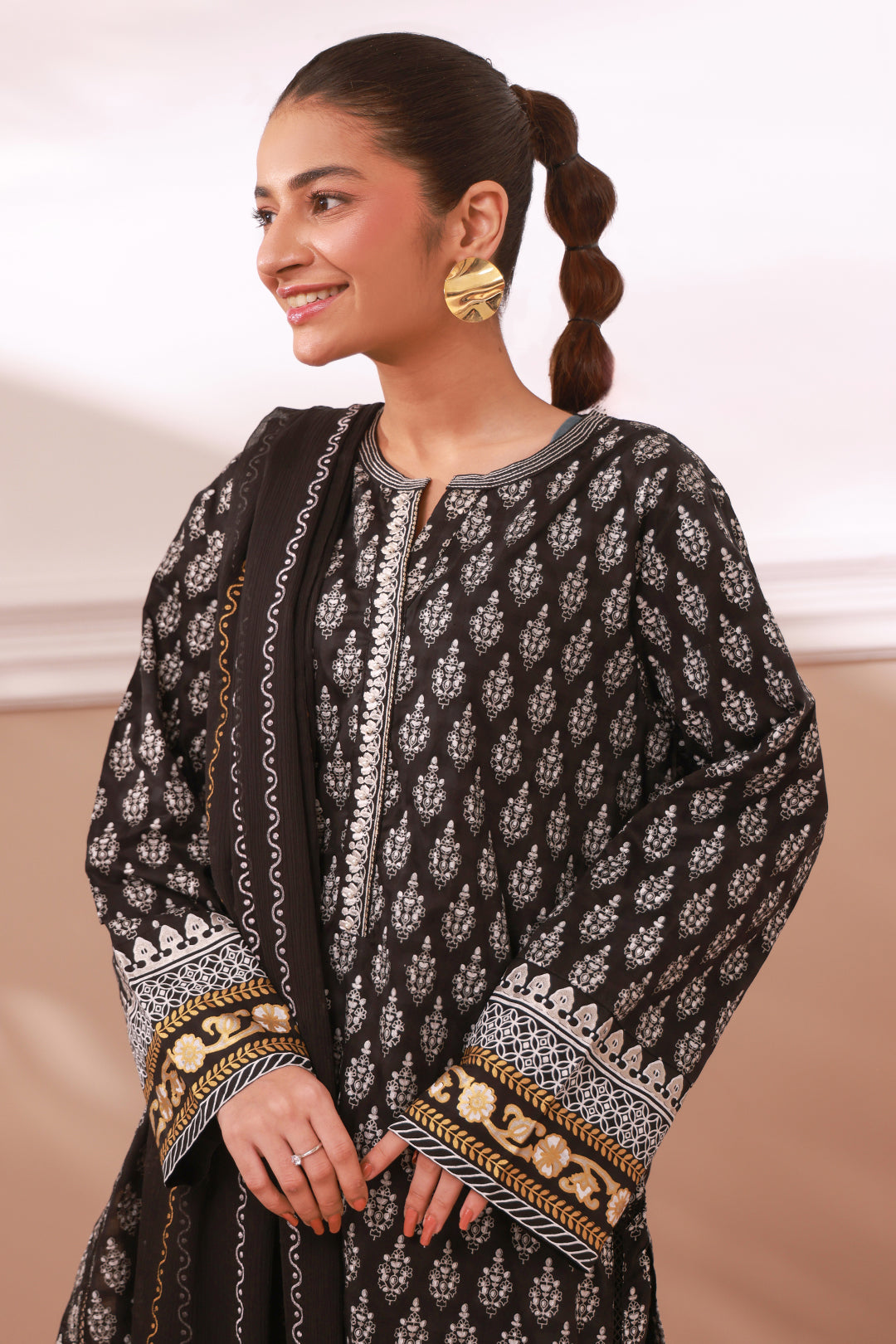 Zellbury | Summer Pret | Embroidered Kurta Dupatta - 0973 - House Of Hania