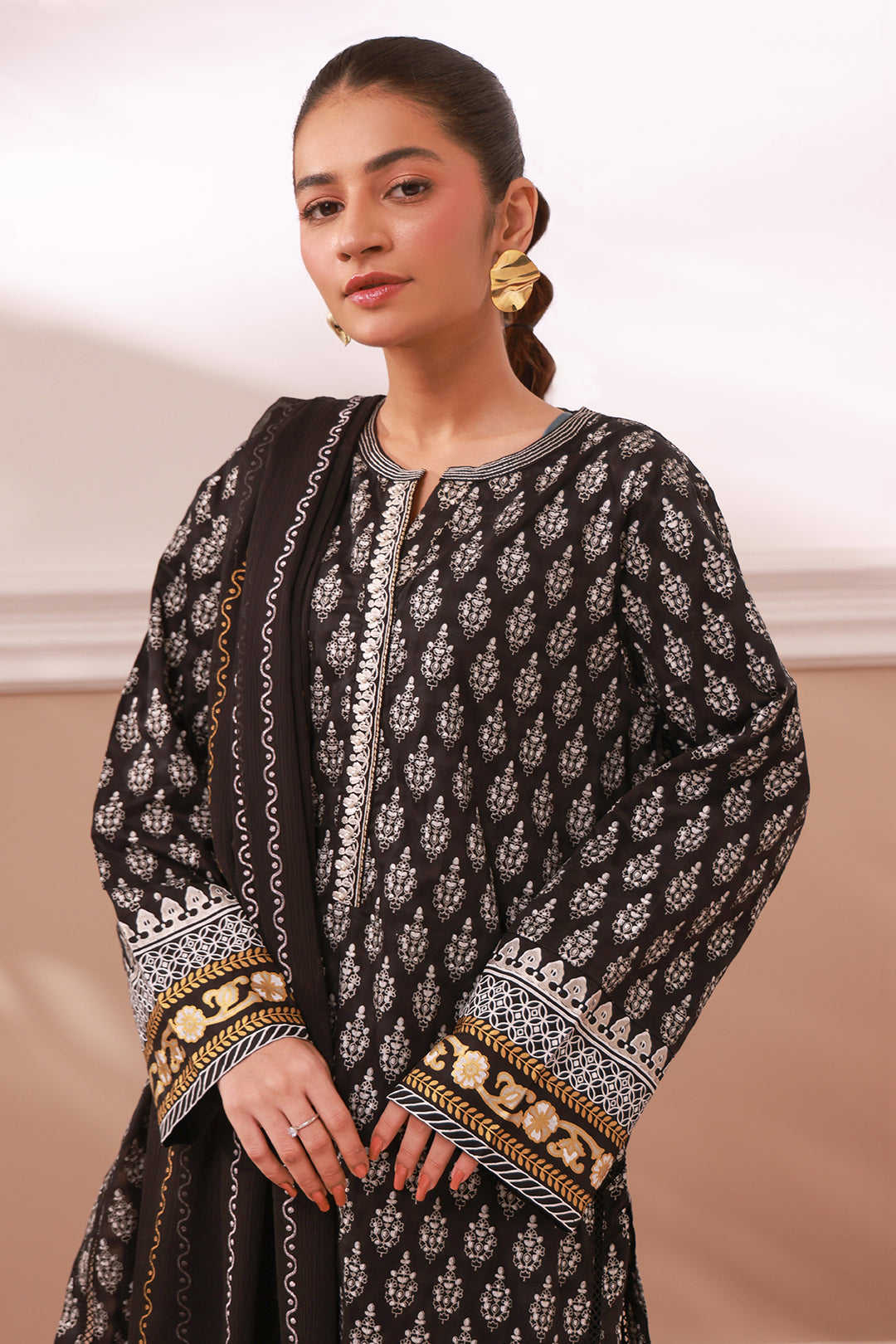 Zellbury | Summer Pret | Embroidered Kurta Dupatta - 0973 - House Of Hania