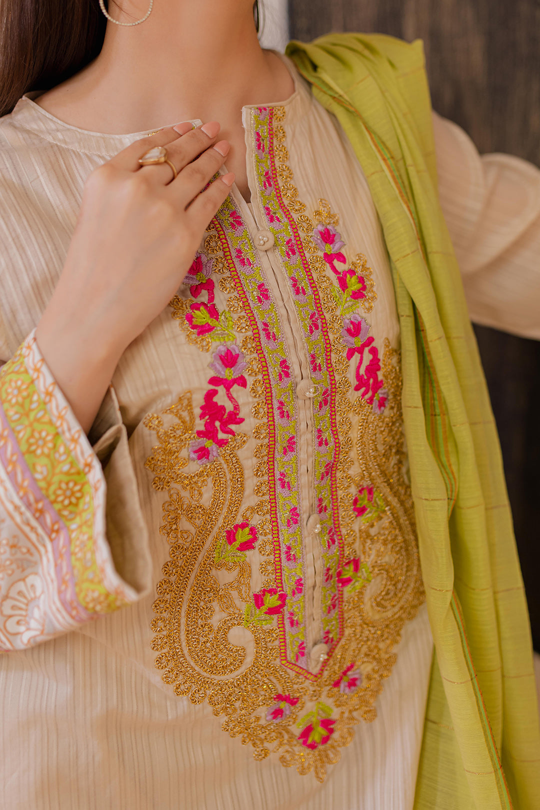 Zellbury | Summer Pret | Embroidered Kurta Dupatta - 1094 - House Of Hania
