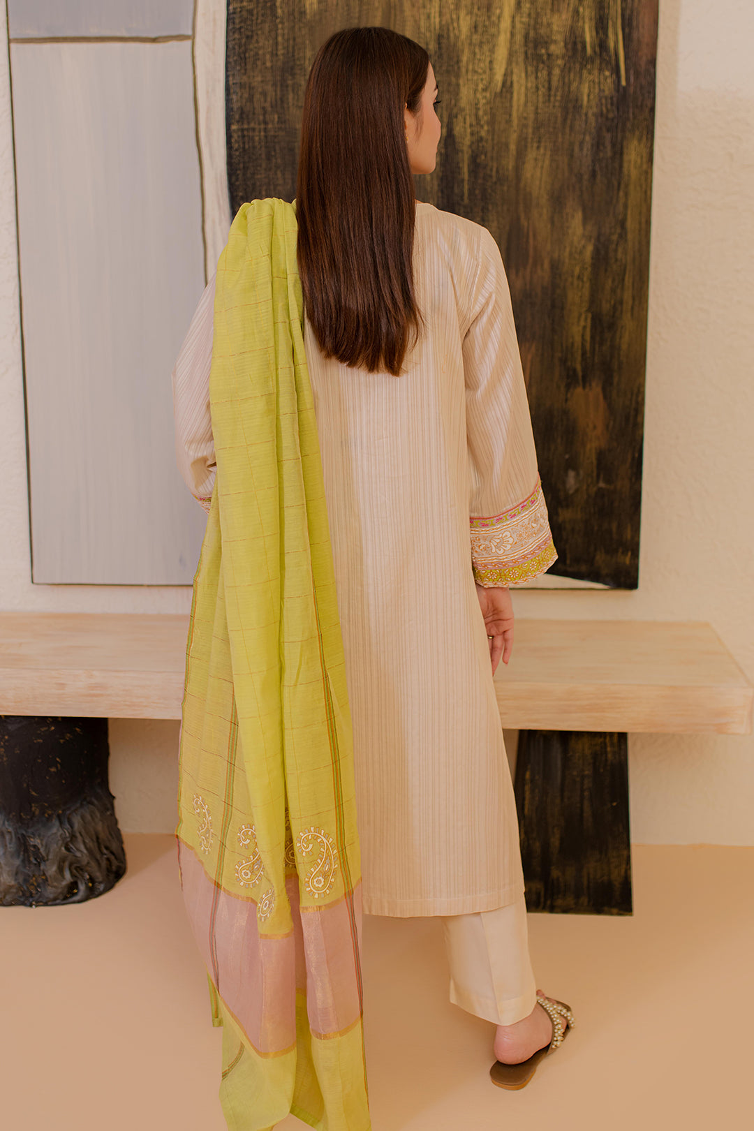 Zellbury | Summer Pret | Embroidered Kurta Dupatta - 1094 - House Of Hania