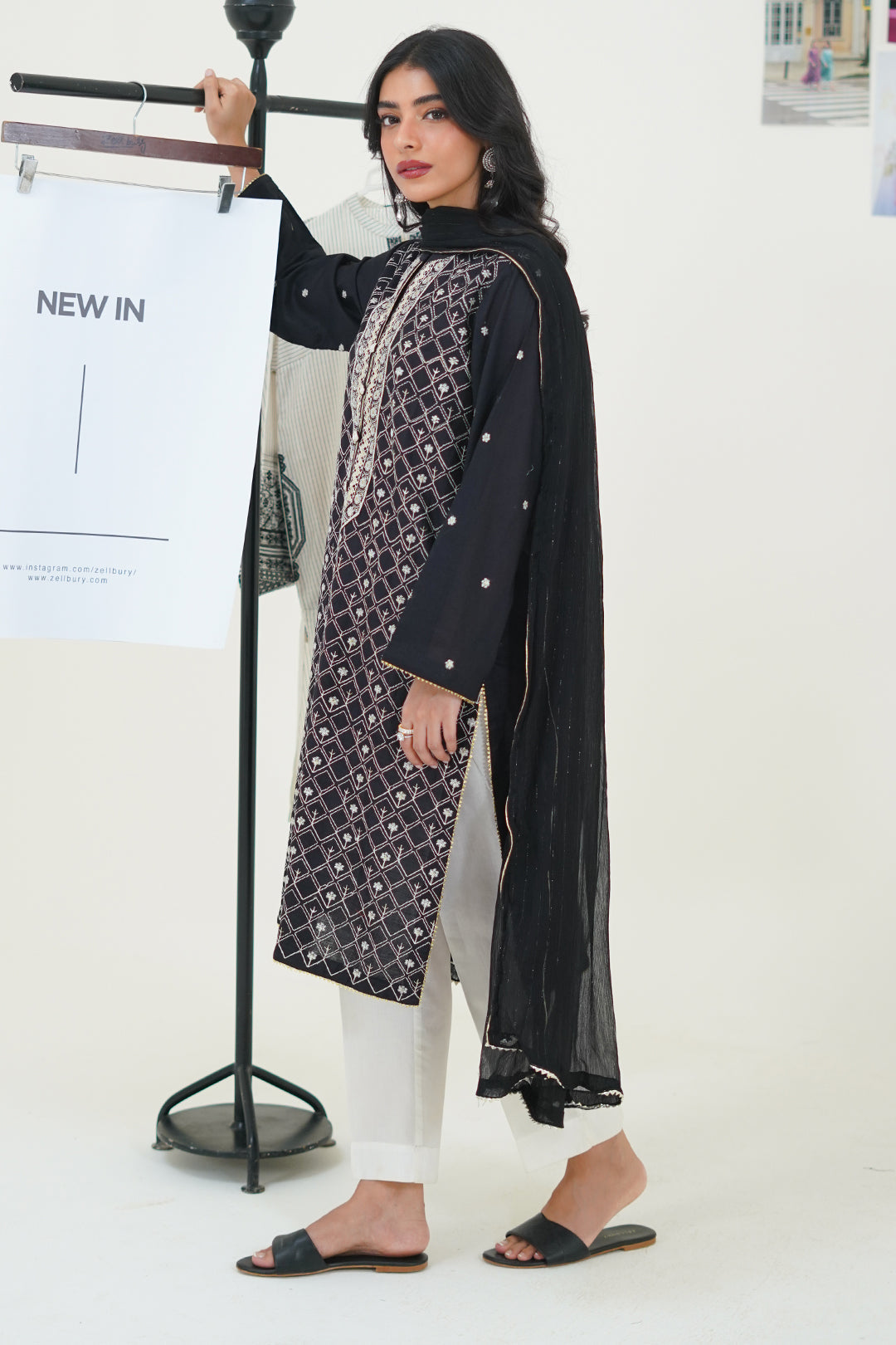 Zellbury | Summer Pret | Embroidered Kurta Dupatta - 1772 - House Of Hania