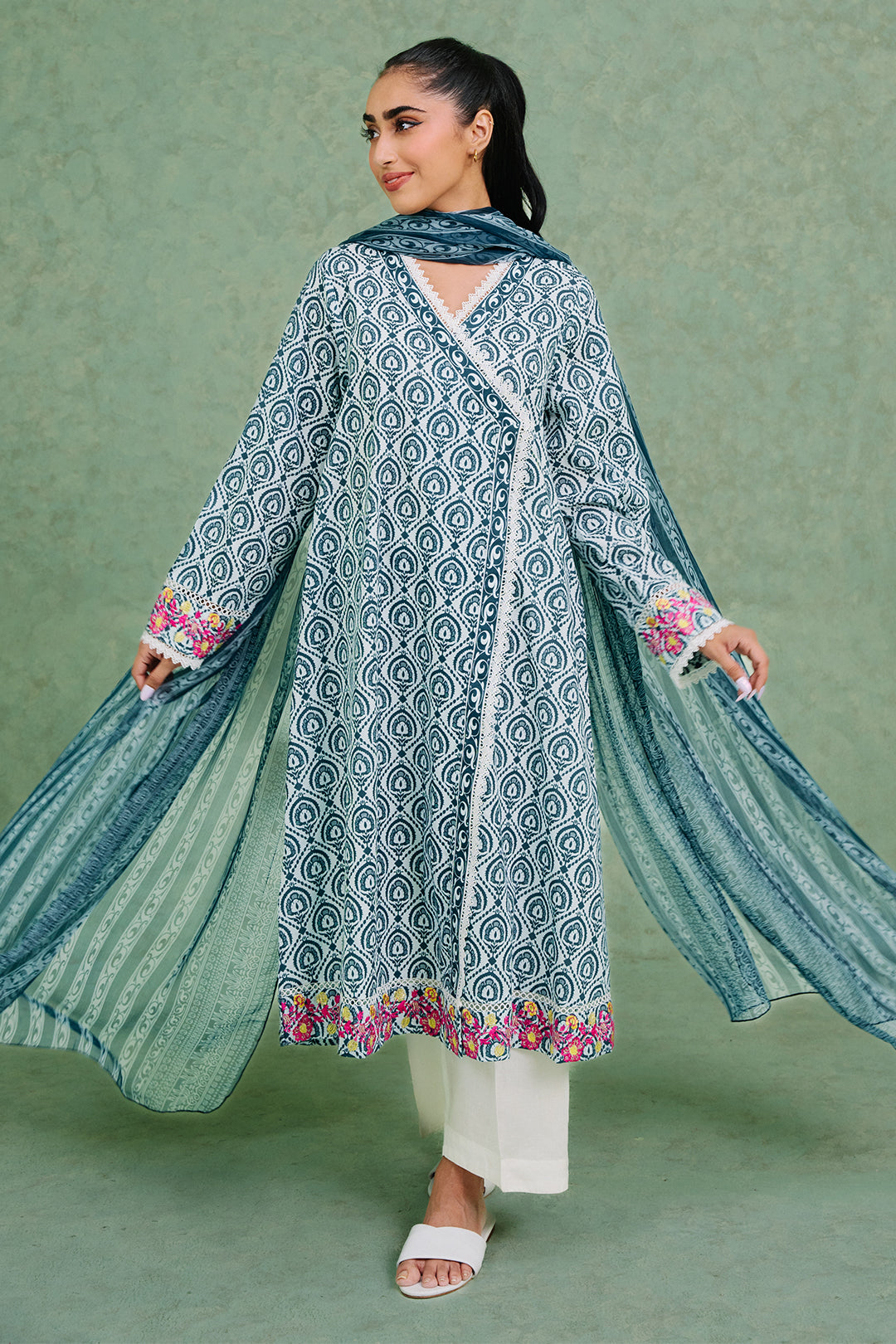 Zellbury | Summer Pret | Embroidered  Kurta Dupatta - 1897 - House Of Hania