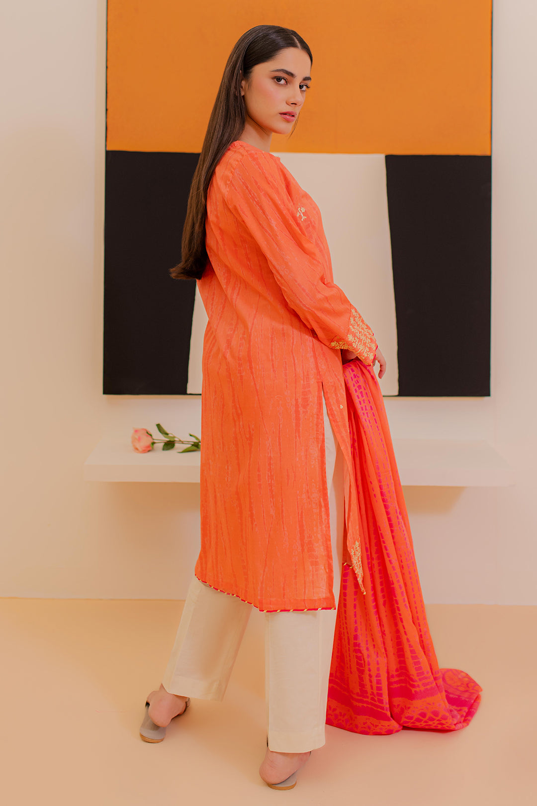 Zellbury | Summer Pret | Embroidered Kurta Dupatta - 1899 - House Of Hania