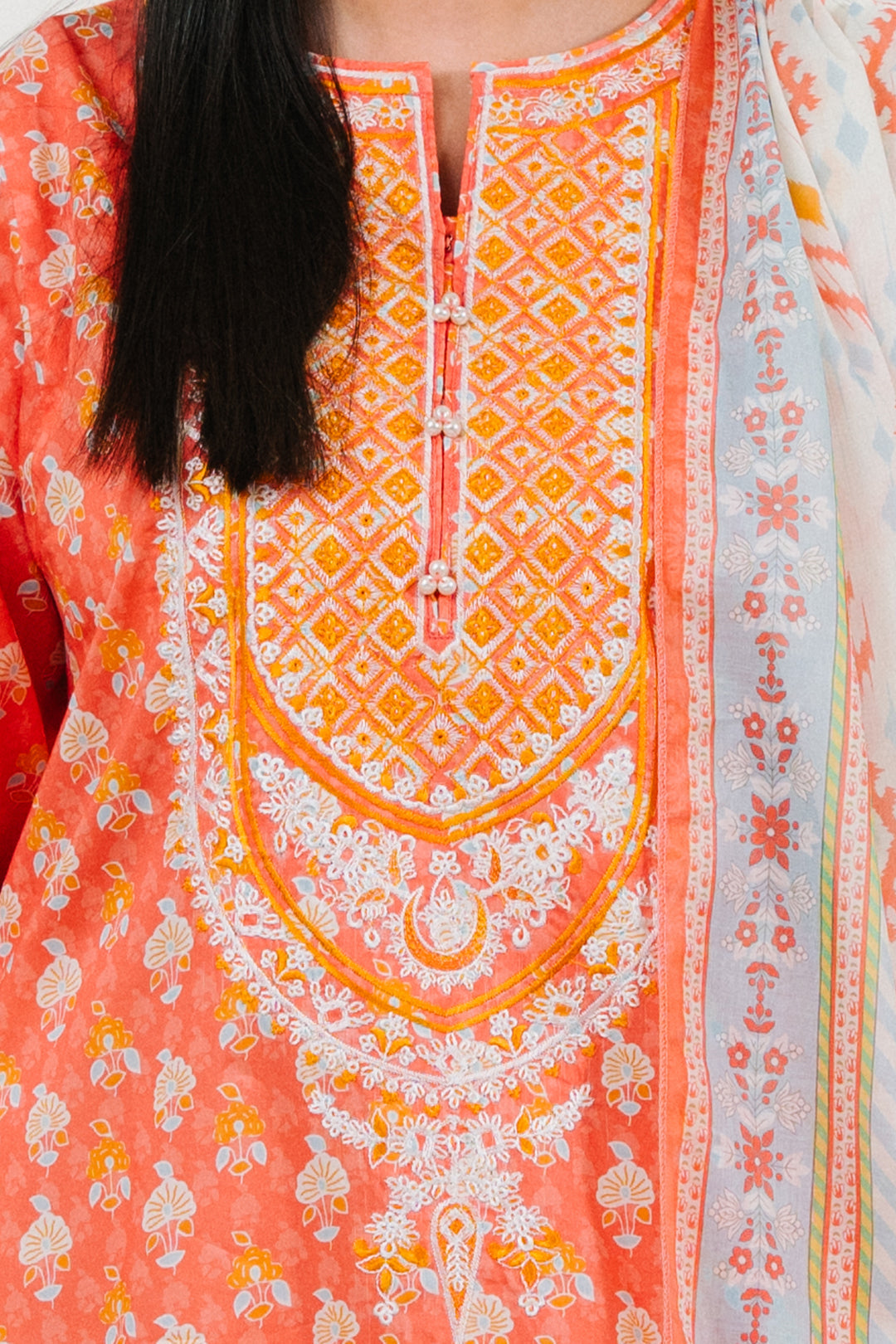 Zellbury | Summer Pret | Embroidered  Kurta Dupatta - 1902 - House Of Hania