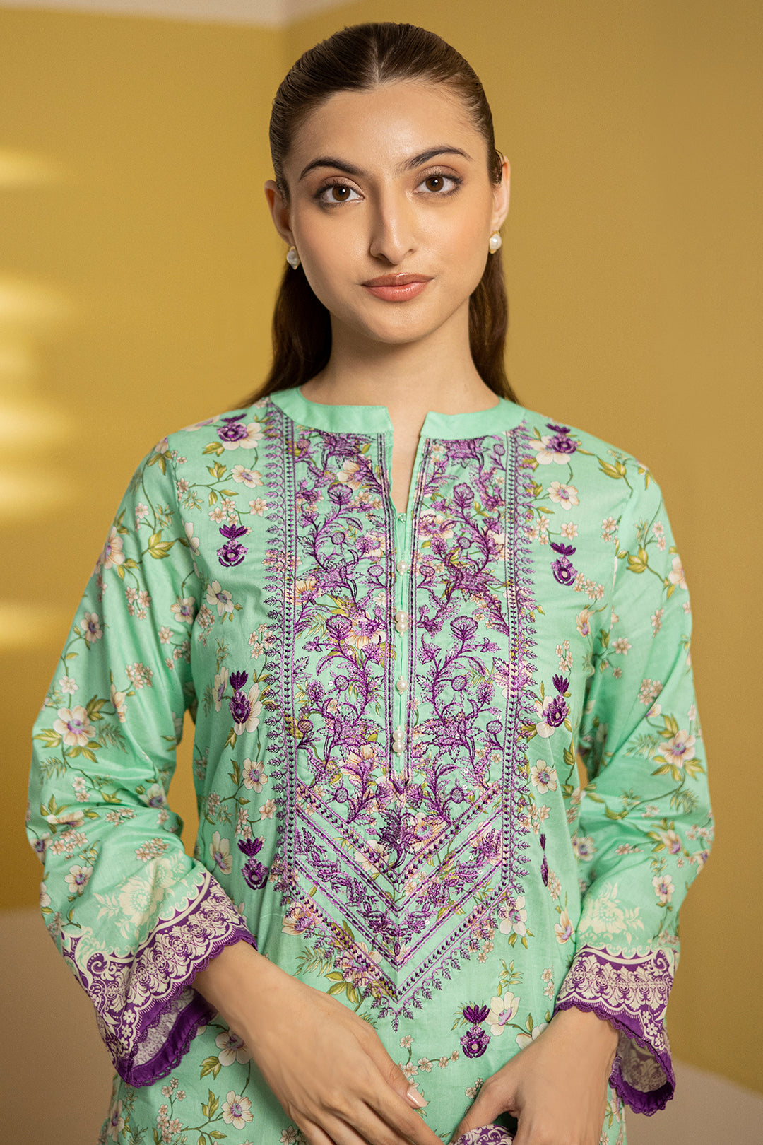 Zellbury | Summer Pret | Embroidered Kurta Dupatta - 1903 - House Of Hania