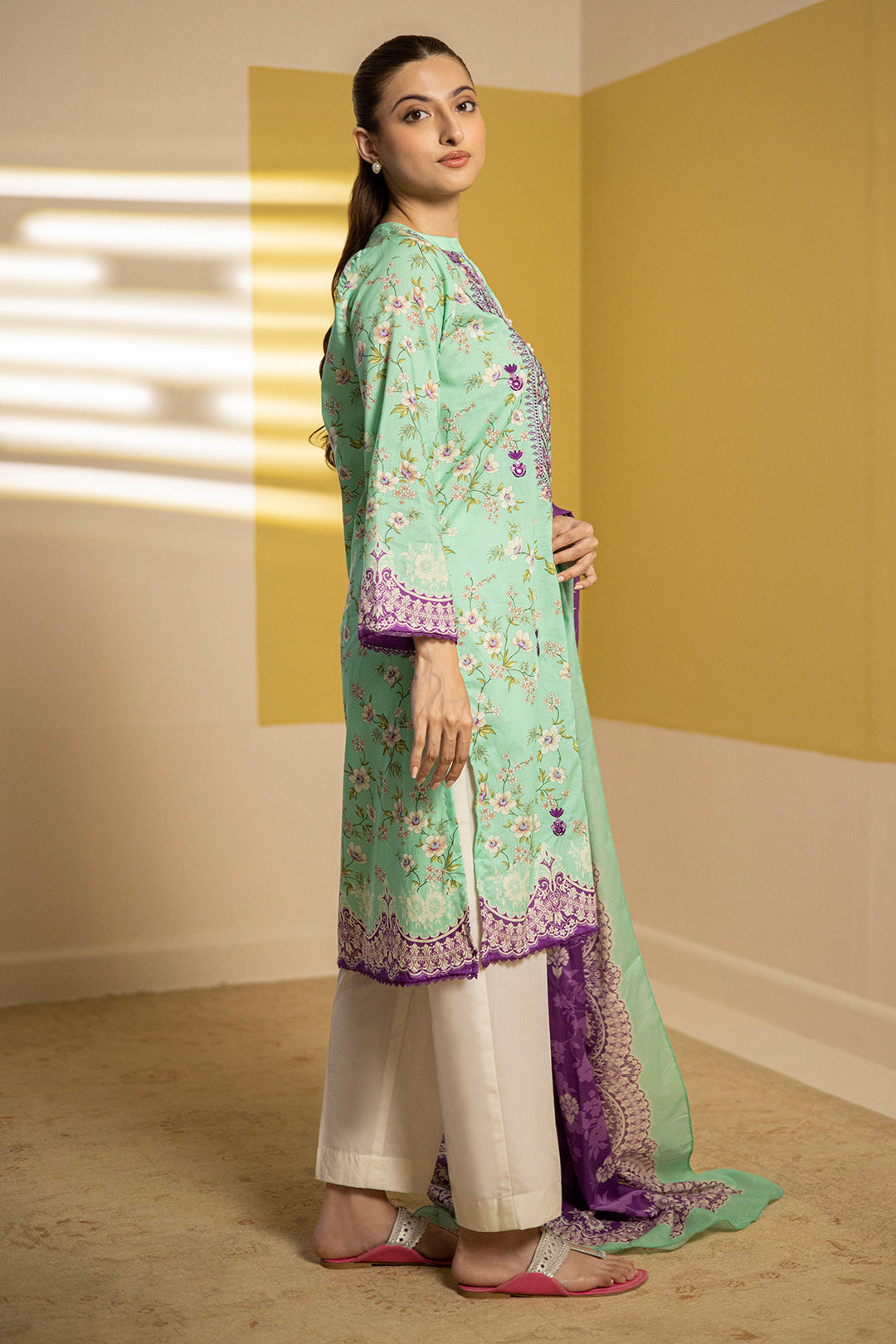 Zellbury | Summer Pret | Embroidered Kurta Dupatta - 1903 - House Of Hania