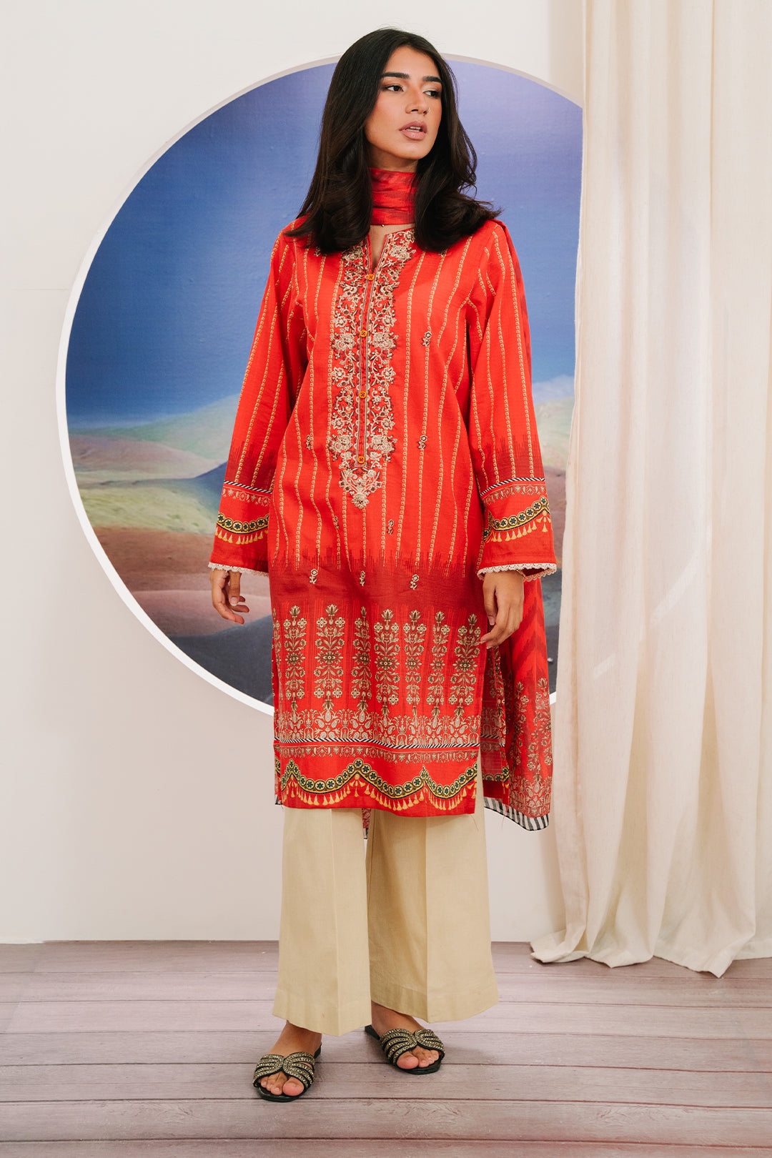 Zellbury | Summer Pret | Embroidered Kurta Dupatta - 1904 - House Of Hania