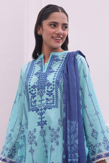 Zellbury | Summer Pret | Embroidered Kurta Dupatta - 1907 - House Of Hania