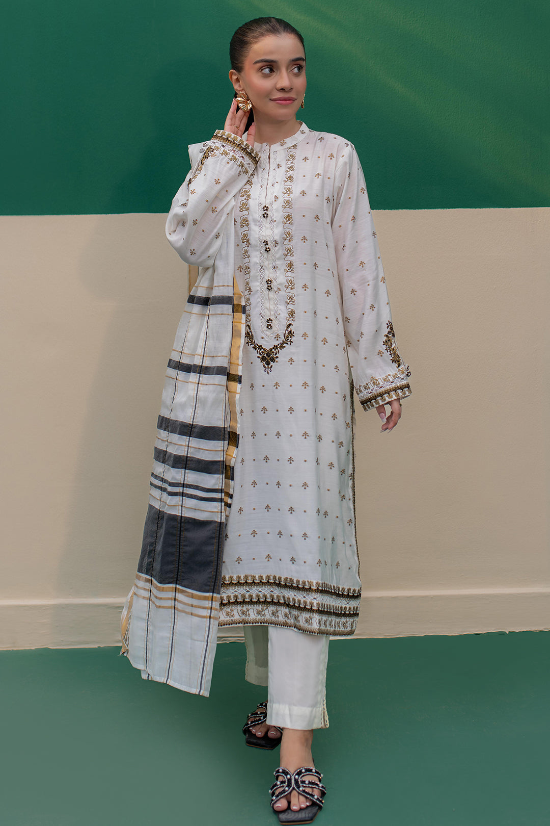 Zellbury | Summer Pret | Embroidered Kurta Dupatta - 1978 - House Of Hania