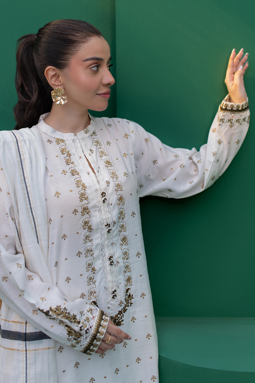 Zellbury | Summer Pret | Embroidered Kurta Dupatta - 1978 - House Of Hania