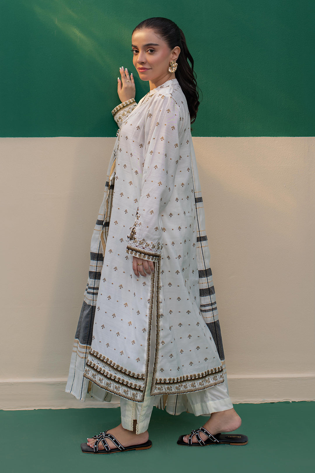 Zellbury | Summer Pret | Embroidered Kurta Dupatta - 1978 - House Of Hania