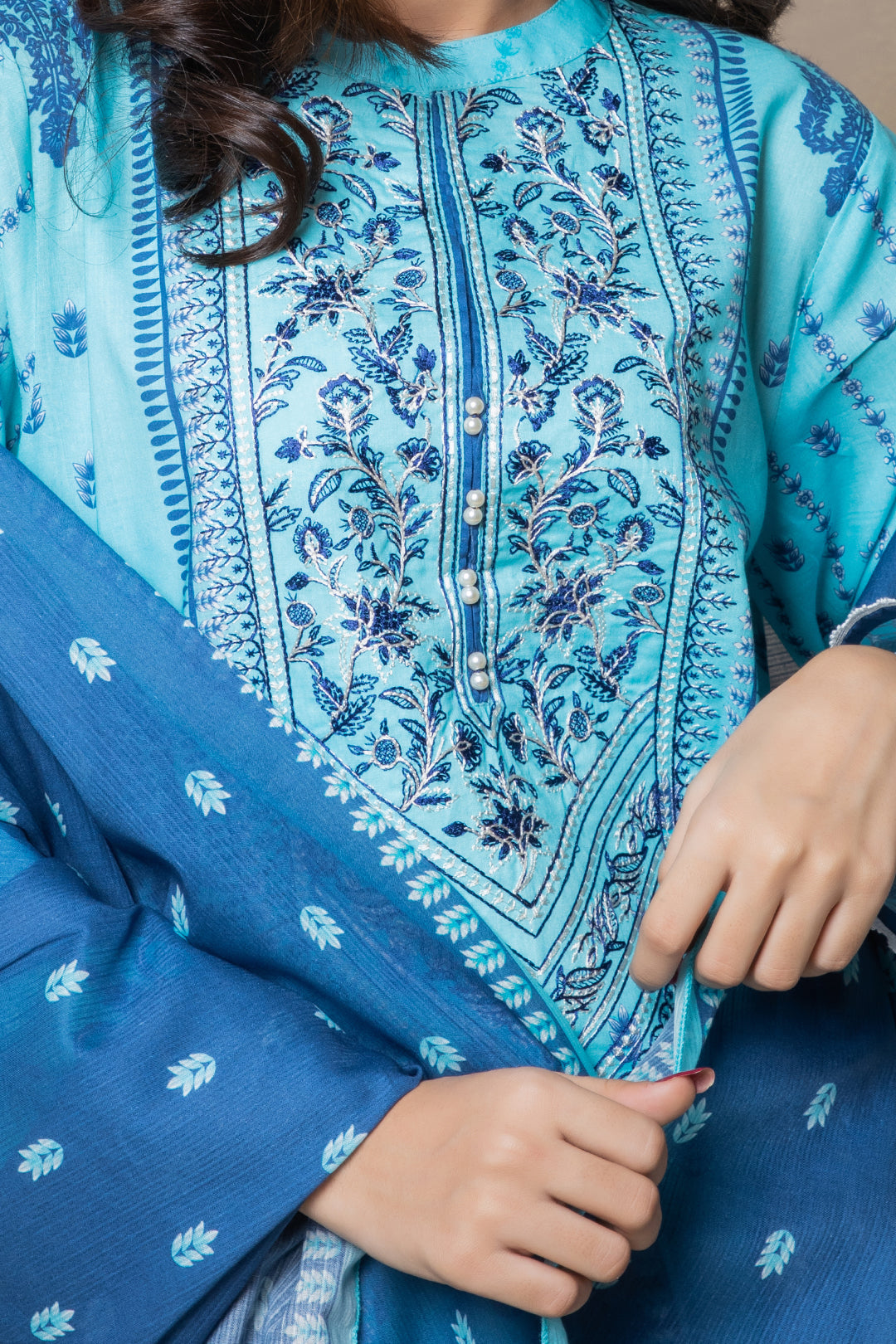 Zellbury | Summer Pret | Embroidered Kurta Dupatta - 2070 - House Of Hania